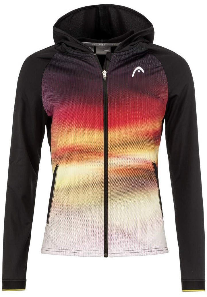 Head Tennisjacke DTB Breaker mit Kapuze schwarz/bunt Damen