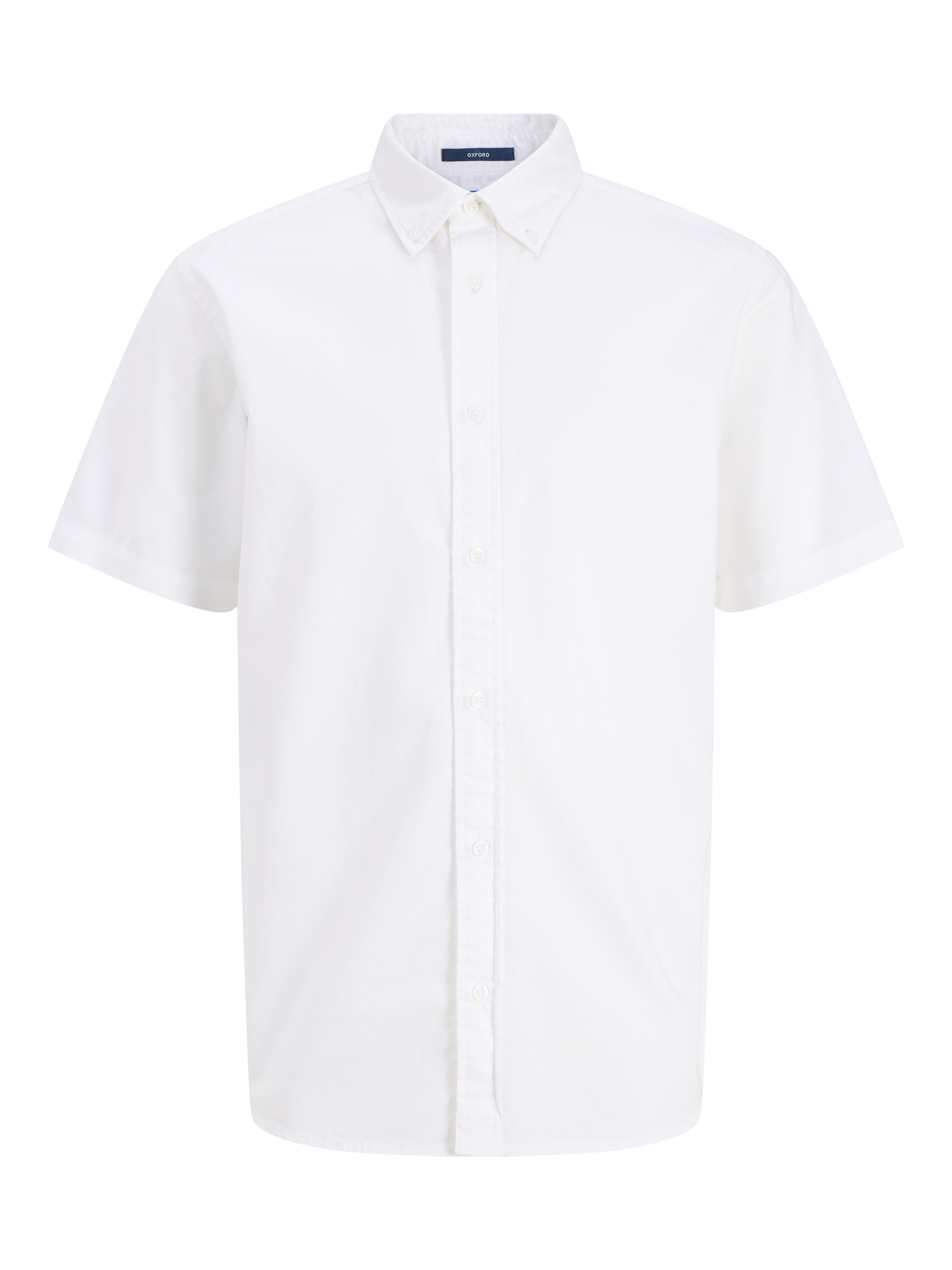 Jack & Jones Kurzarmhemd JPRBLUHARVEY OXFORD S/S SHIRT mit Button-Down Kragen
