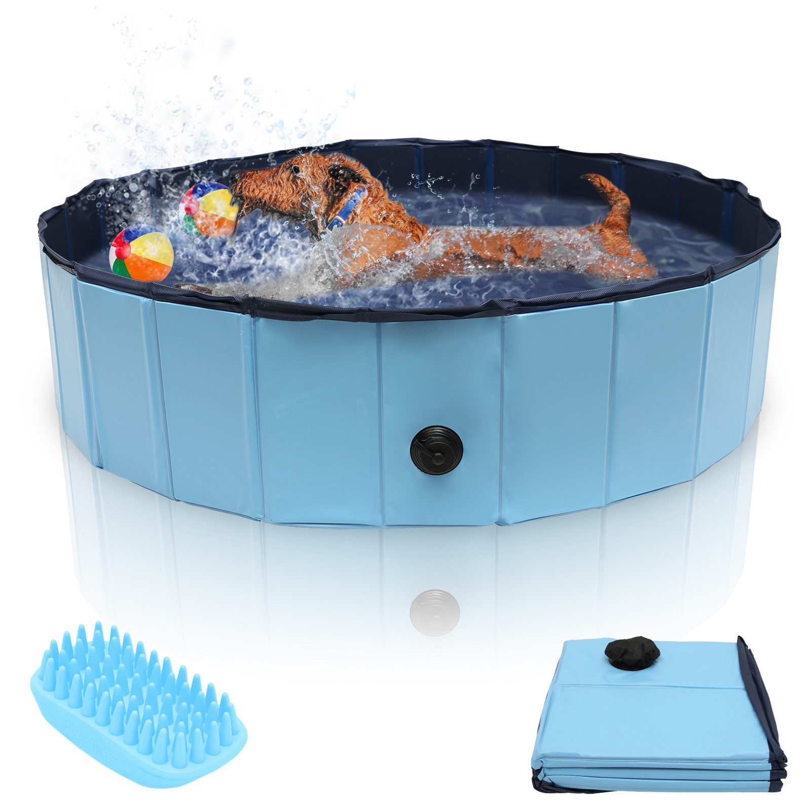 Hundepool Leim Katzen Swimmingpool Schwimmbecken Haustier Pool Planschbecken
