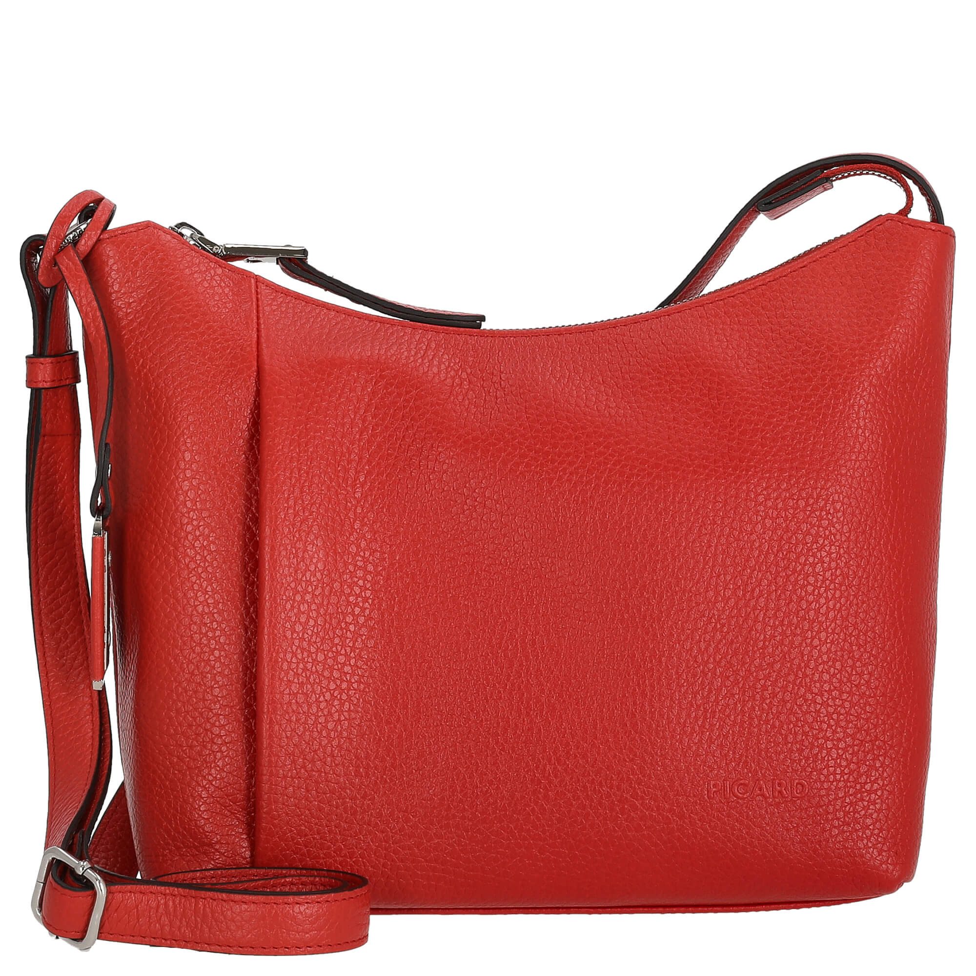 Umhängetasche Pure - Umhängetasche 30 cm Rindsleder (lipstick)