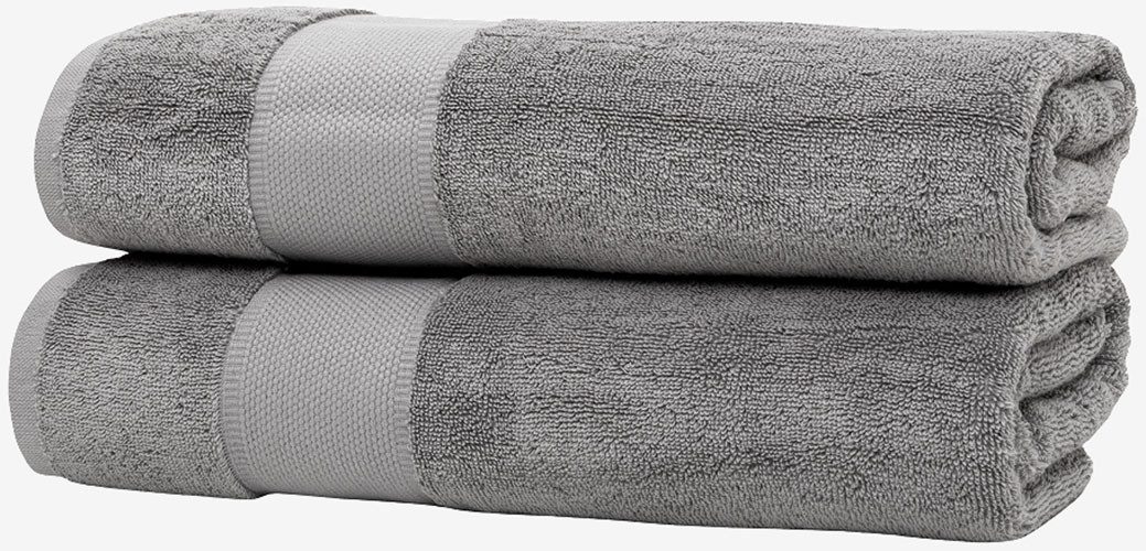 Wolkenfeld Duschtücher Premium Low-Twist Baumwolle 550 g/m² – 2 große Duschtücher, Frottier (2-St), 70×140 cm – weich, saugfähig und ideal für Bad & Wellness