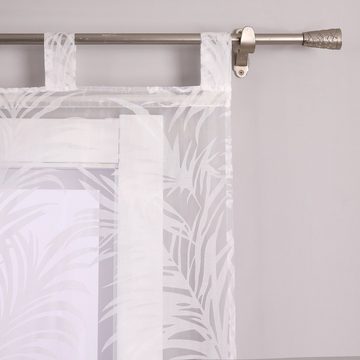 Gardine, Joyswahl, Schlaufen (2 St), transparent, Ausbrenner Design Flächenvorhänge