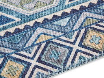 Teppich Anatolian, ELLE DECORATION, rechteckig, Höhe: 5 mm, Orient Optik, Vintage Design, gekettelt, kräftige Farben