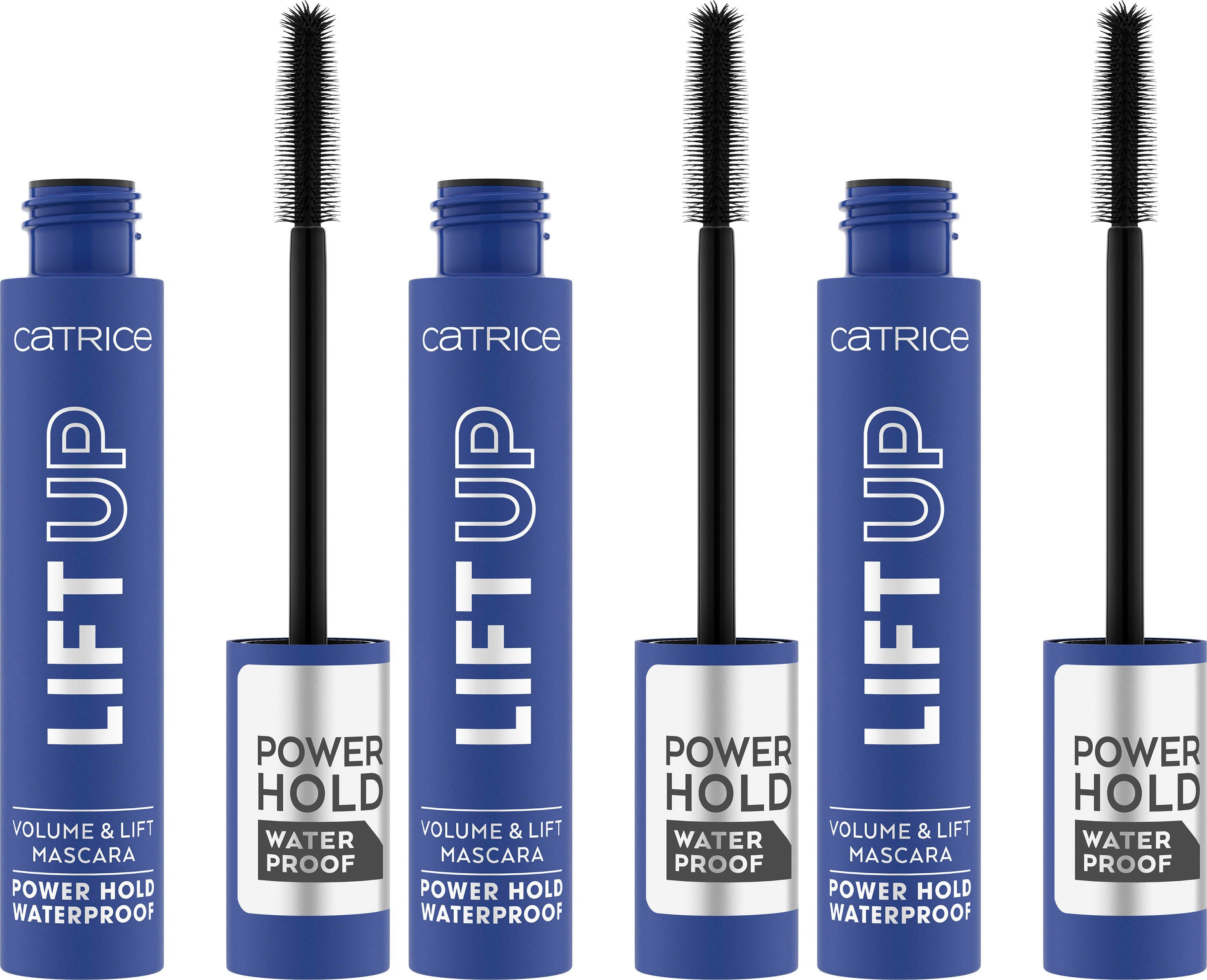 Catrice Mascara Catrice LIFT UP Volume & Lift Mascara Power Hold Waterproof 010, 3-tlg., mit Lifting-Effekt