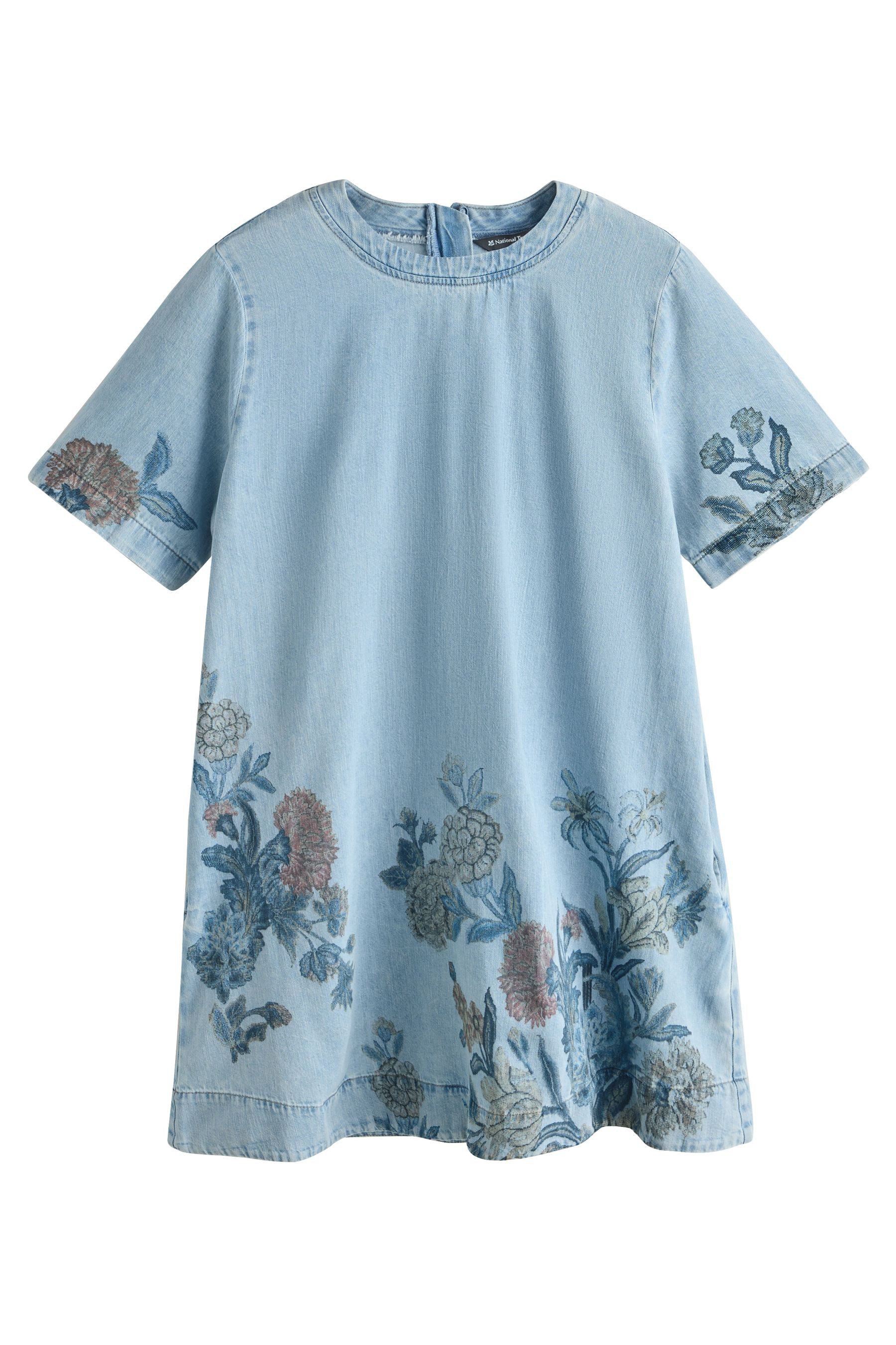 Next Jeanskleid National Trust x Next T-Shirt-Kleid, Kurzgröße (1-tlg)