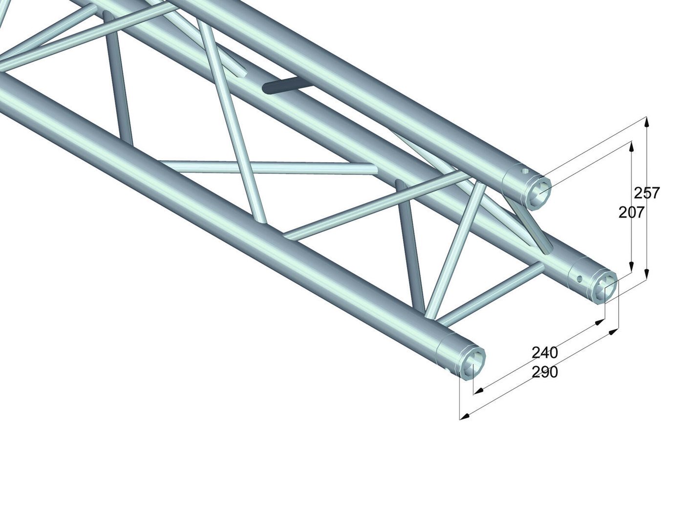 Thumbnail - Alutruss Rahmentraverse ALUTRUSS TRILOCK 6082-4000 3-Punkt-Traverse