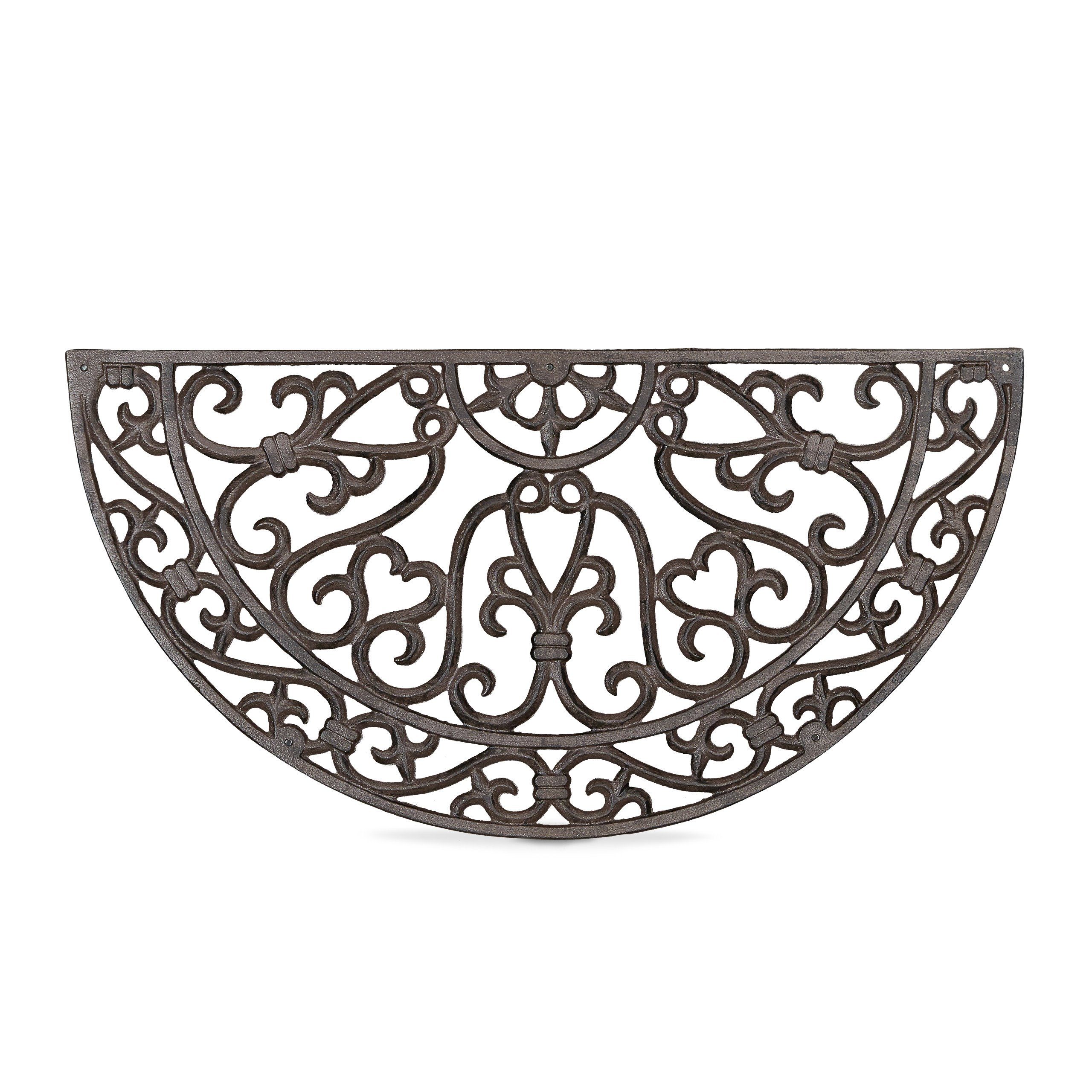 relaxdays Fußmatte Fußabtreter Gusseisen, Höhe: 20 mm, A