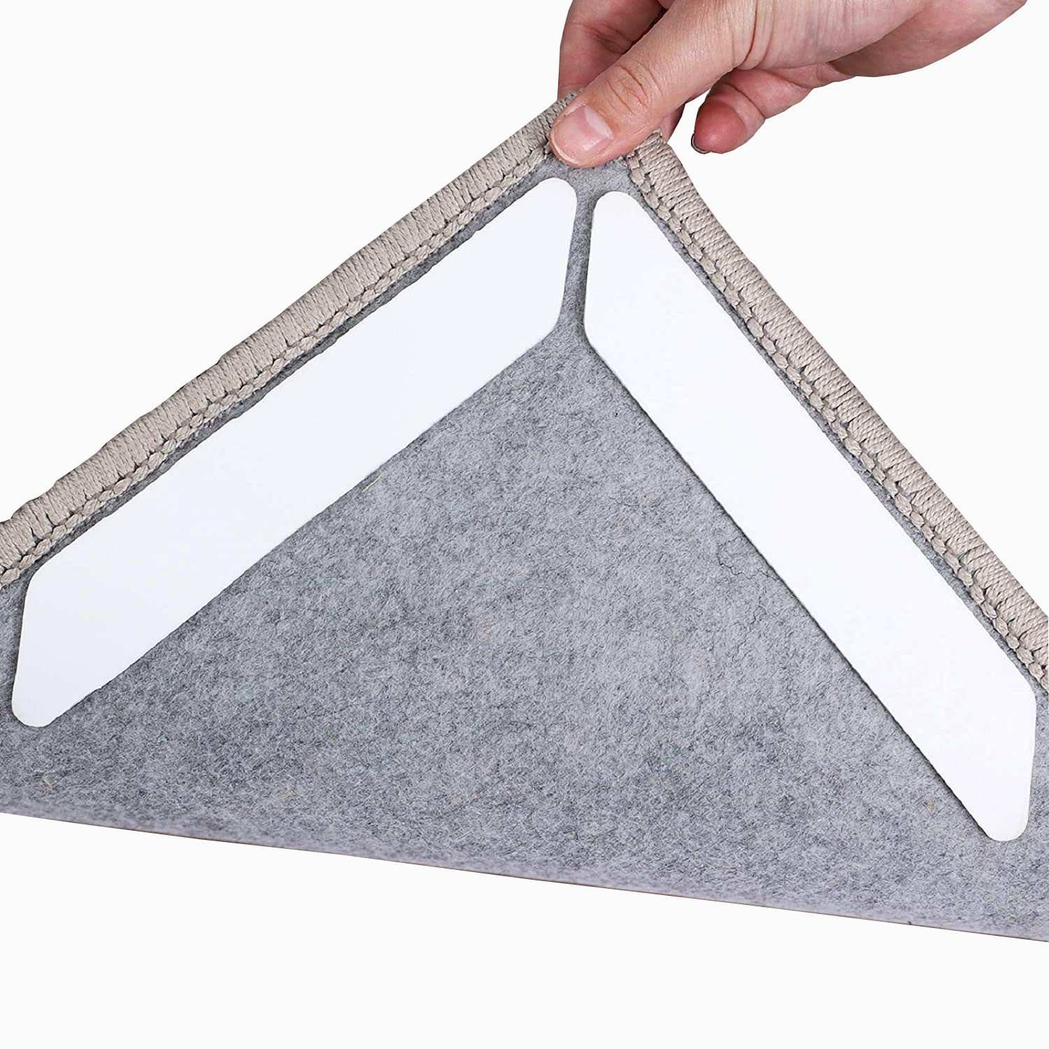 Coonoor Antirutsch Teppichunterlage 16 Stück Teppichband, wiederverwendbare waschbare Griffe für Килими, (16-St), Teppichstopper zur Verhinderung von Verrutschen