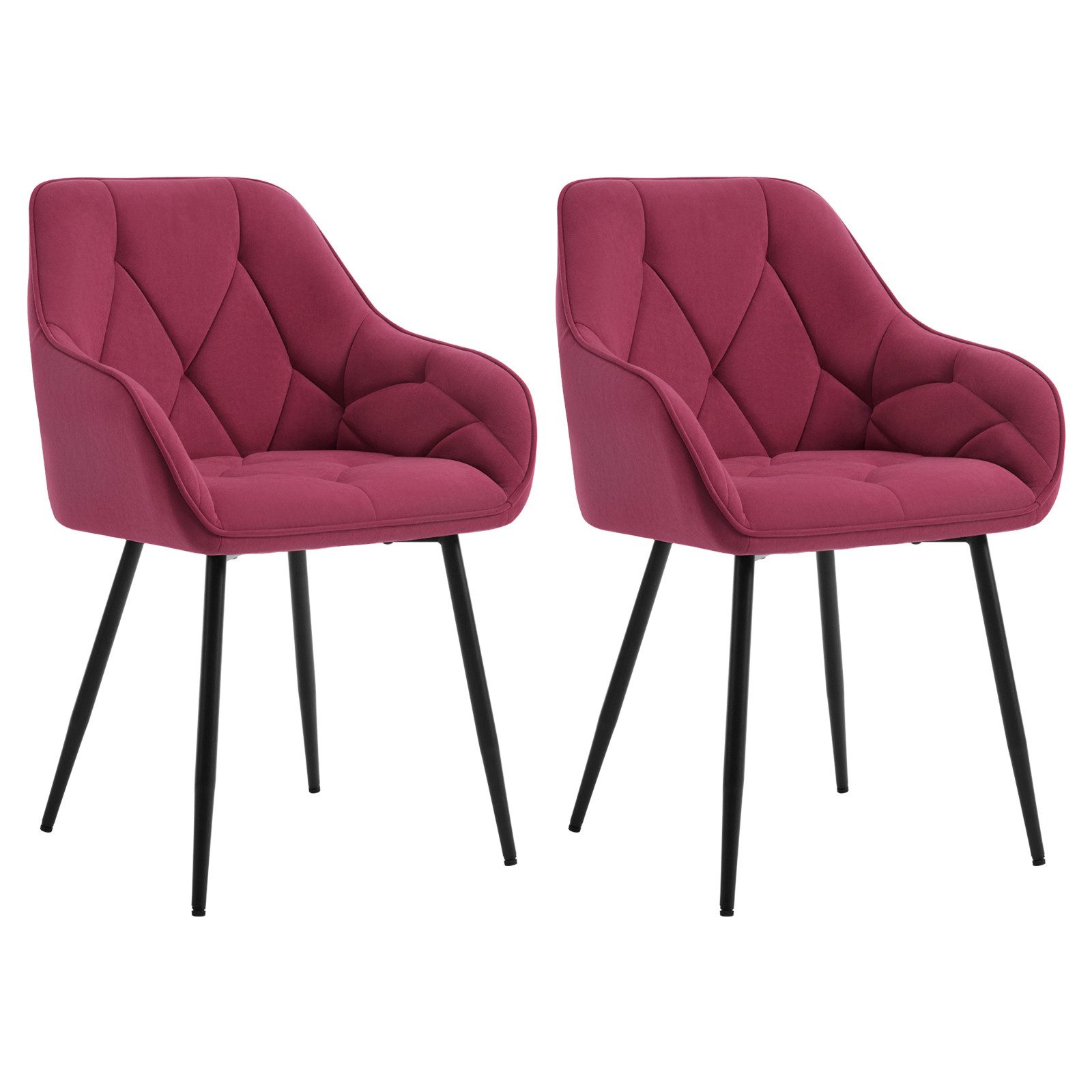 Woltu Polsterstuhl (Set, 2 St), Esszimmerstühle Ergonomisches Design Stuhl