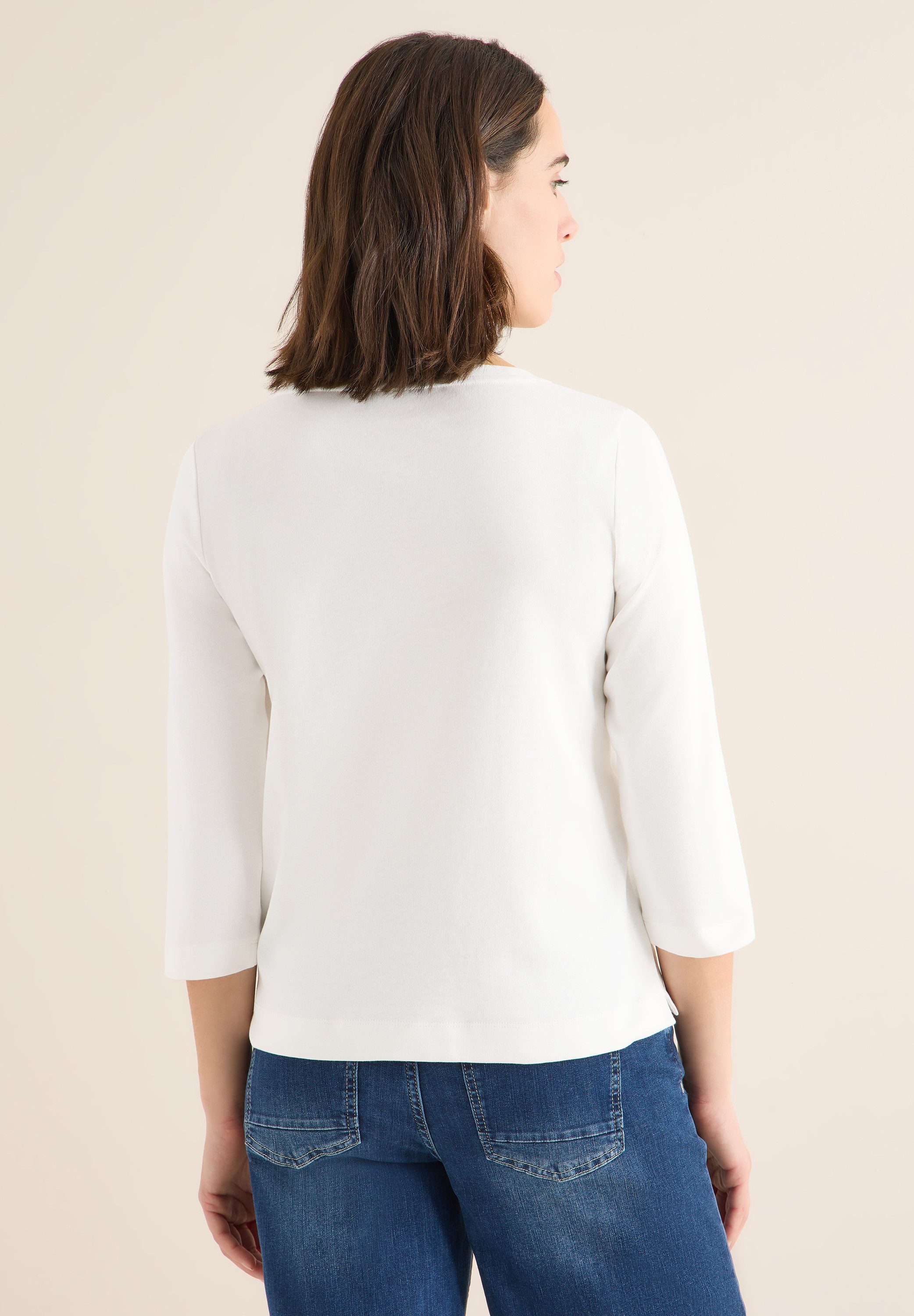 CECIL 3/4-Arm-Shirt mit U-Boot-Ausschnitt günstig online kaufen