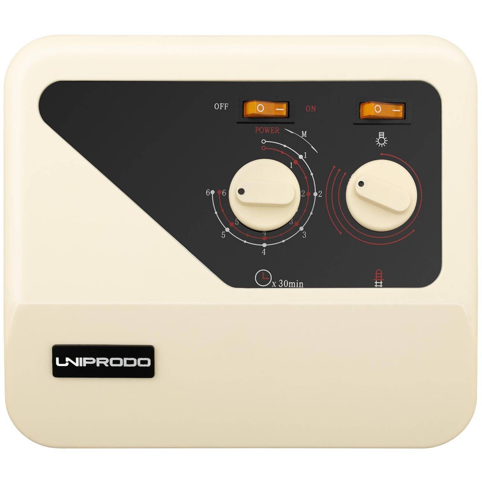 Uniprodo Sauna-Steuergerät Saunasteuerung für Uniprodo Saunaöfen Controller Steuergerät 400V 3N, 400 V