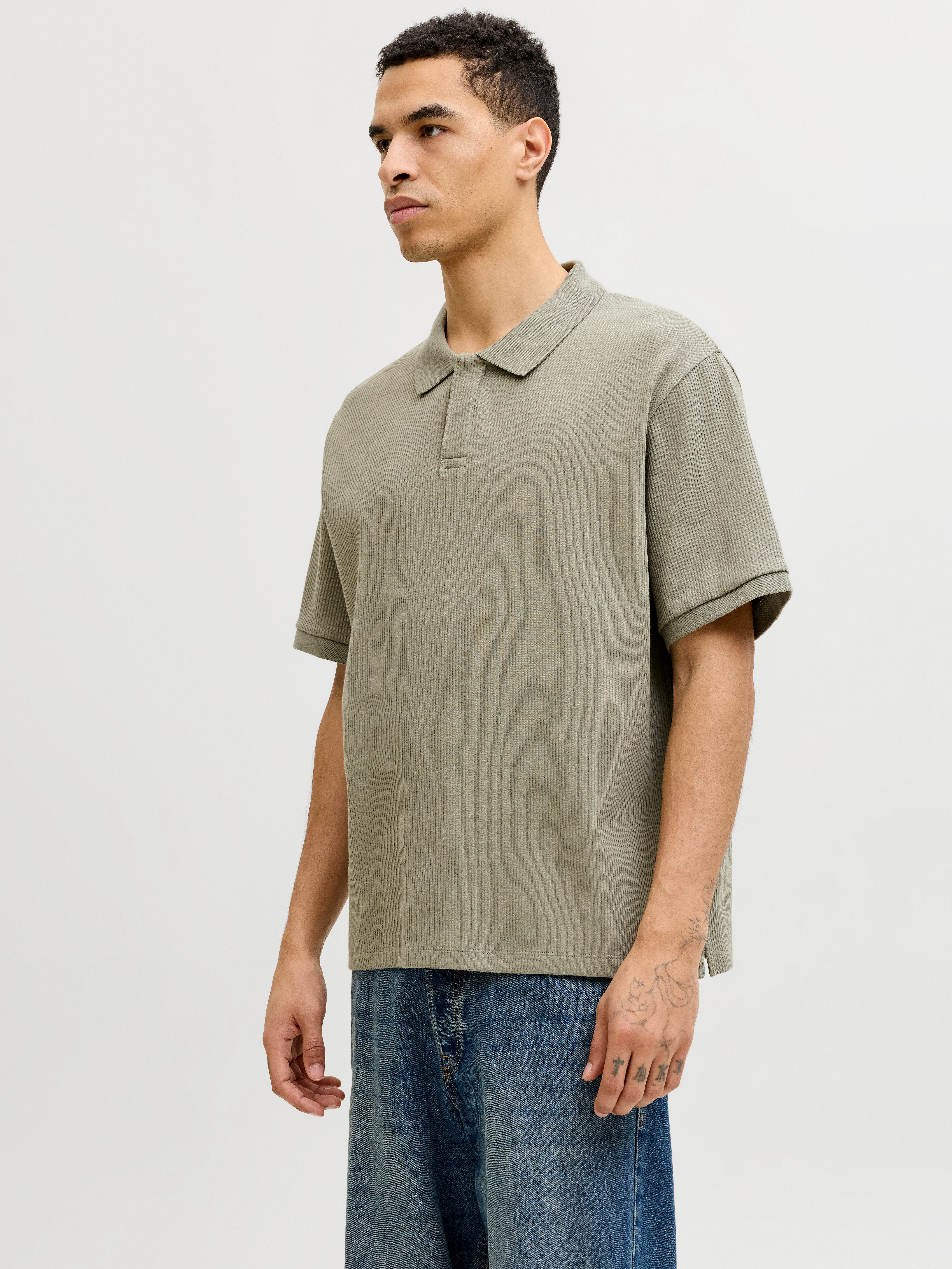 Poloshirt JJEHARRISON STRUCTURE POLO SS LN