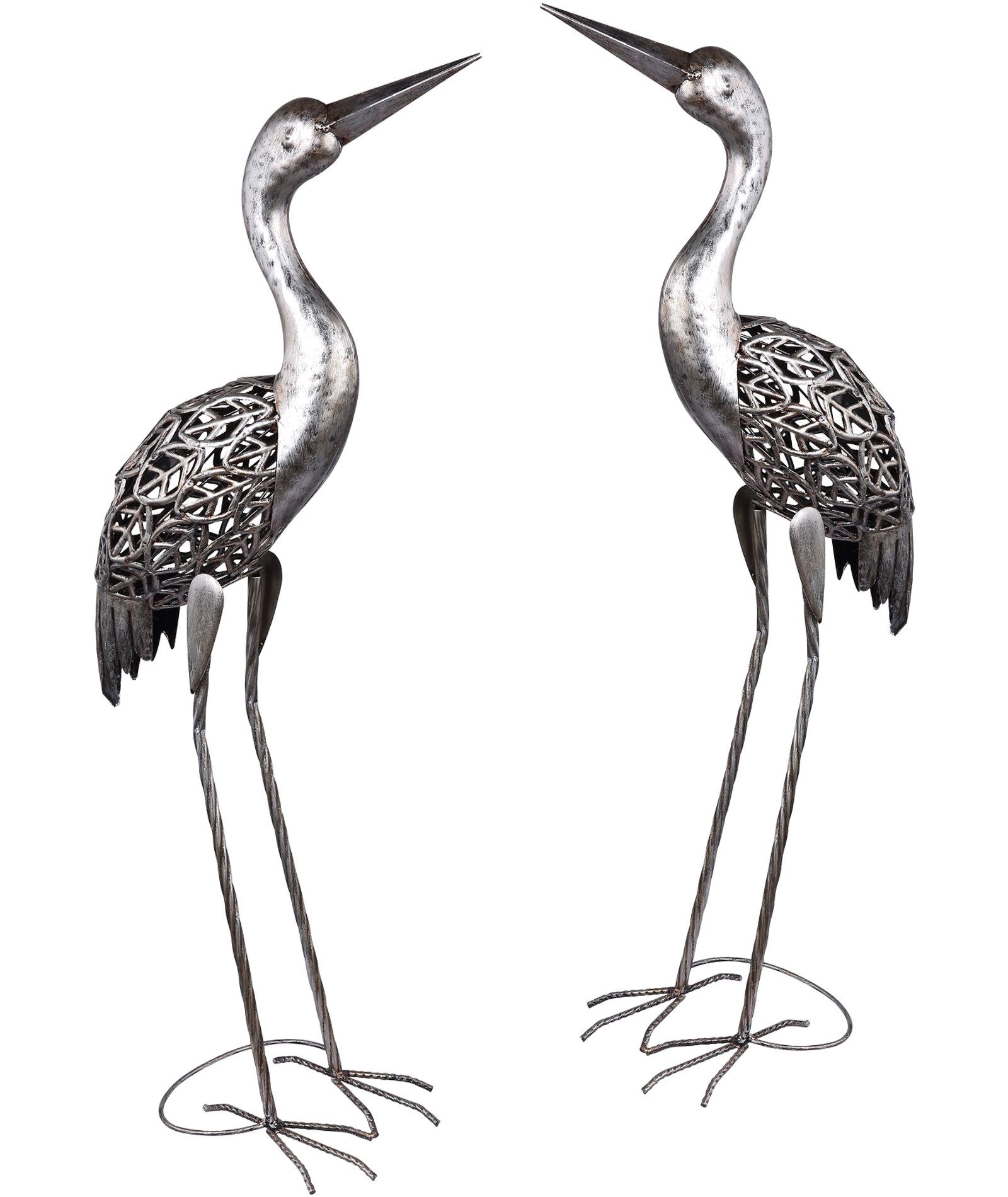 bmf-versand LED Solarleuchte Solarleuchte Garten Kranich 2er Set Deko Solar günstig online kaufen