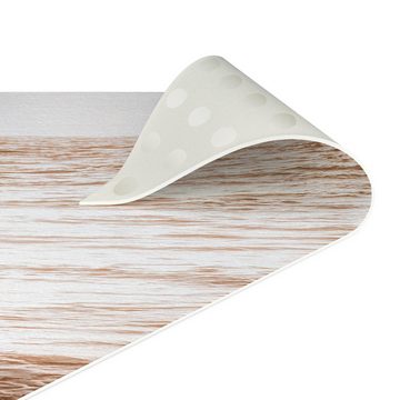 Läufer Teppich Vinyl Flur Küche Strände funktional lang modern, Bilderdepot24, Läufer - beige glatt