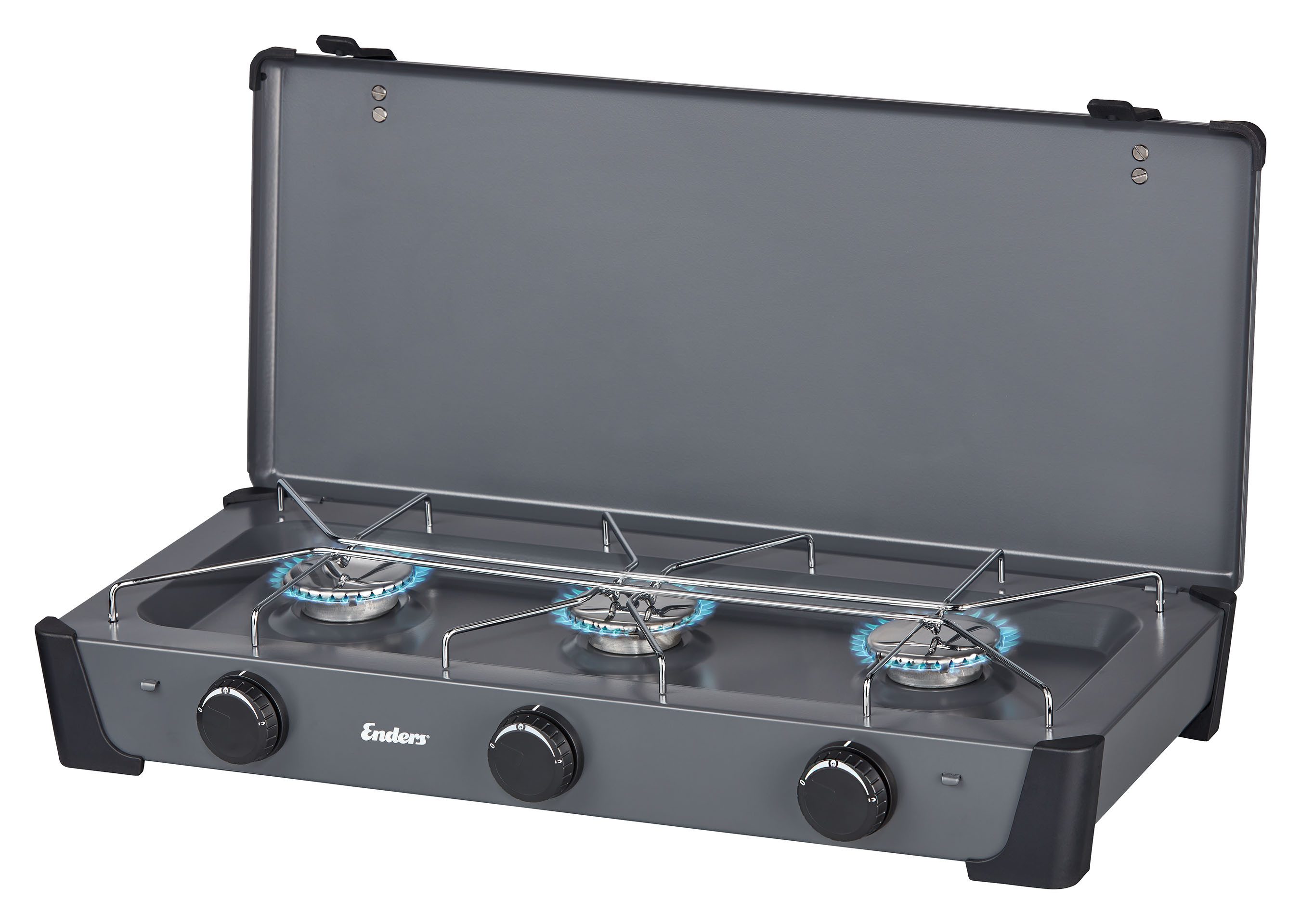 Enders® Gaskocher Bondy 3, Campingkocher mit 3 leistungsstarken Brennern