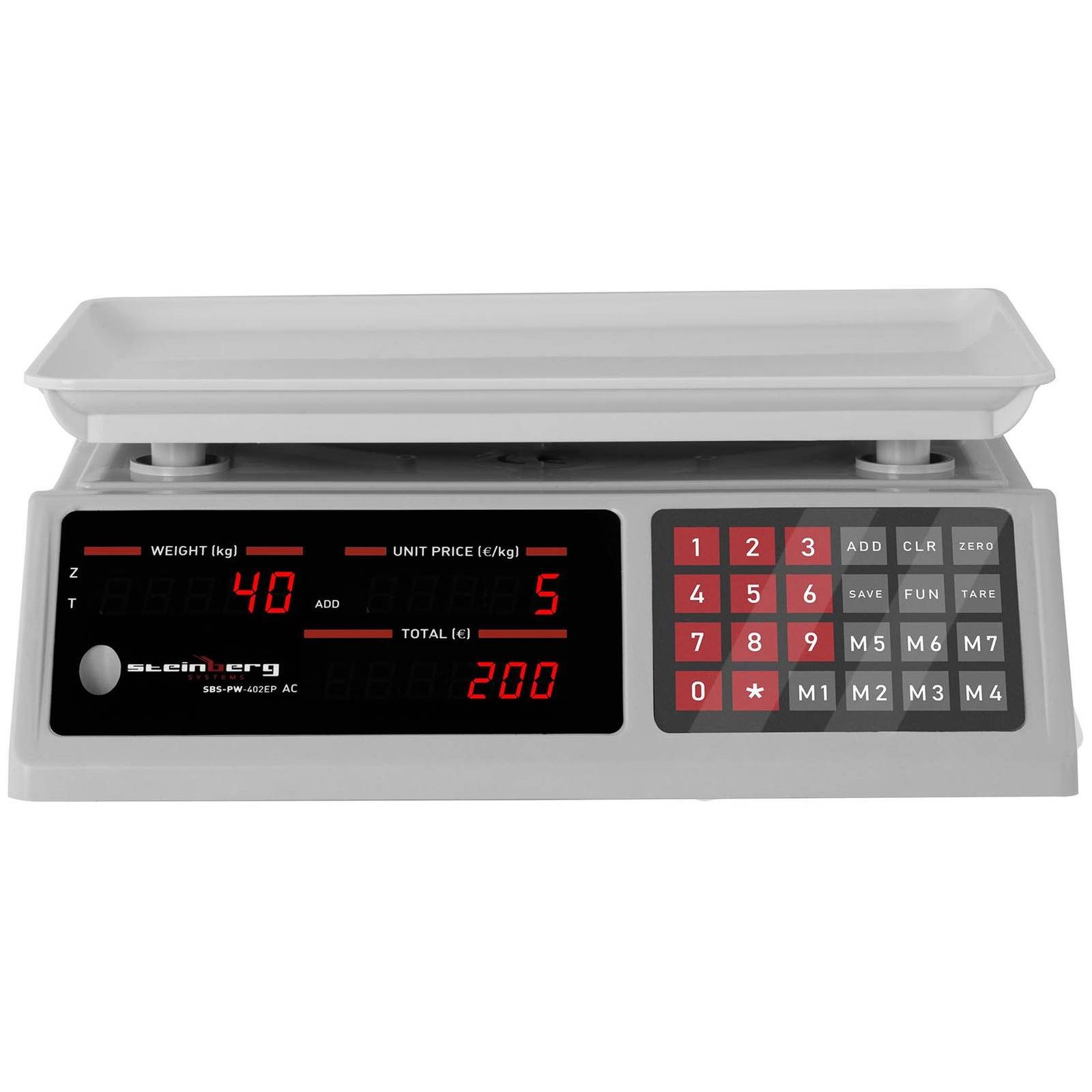 Steinberg Systems Präzisionswaage Kontrollwaage 40 kg / 2 g Preiswaage Zählwaage Marktwaage Ladenwaage – Bild 2 von 3