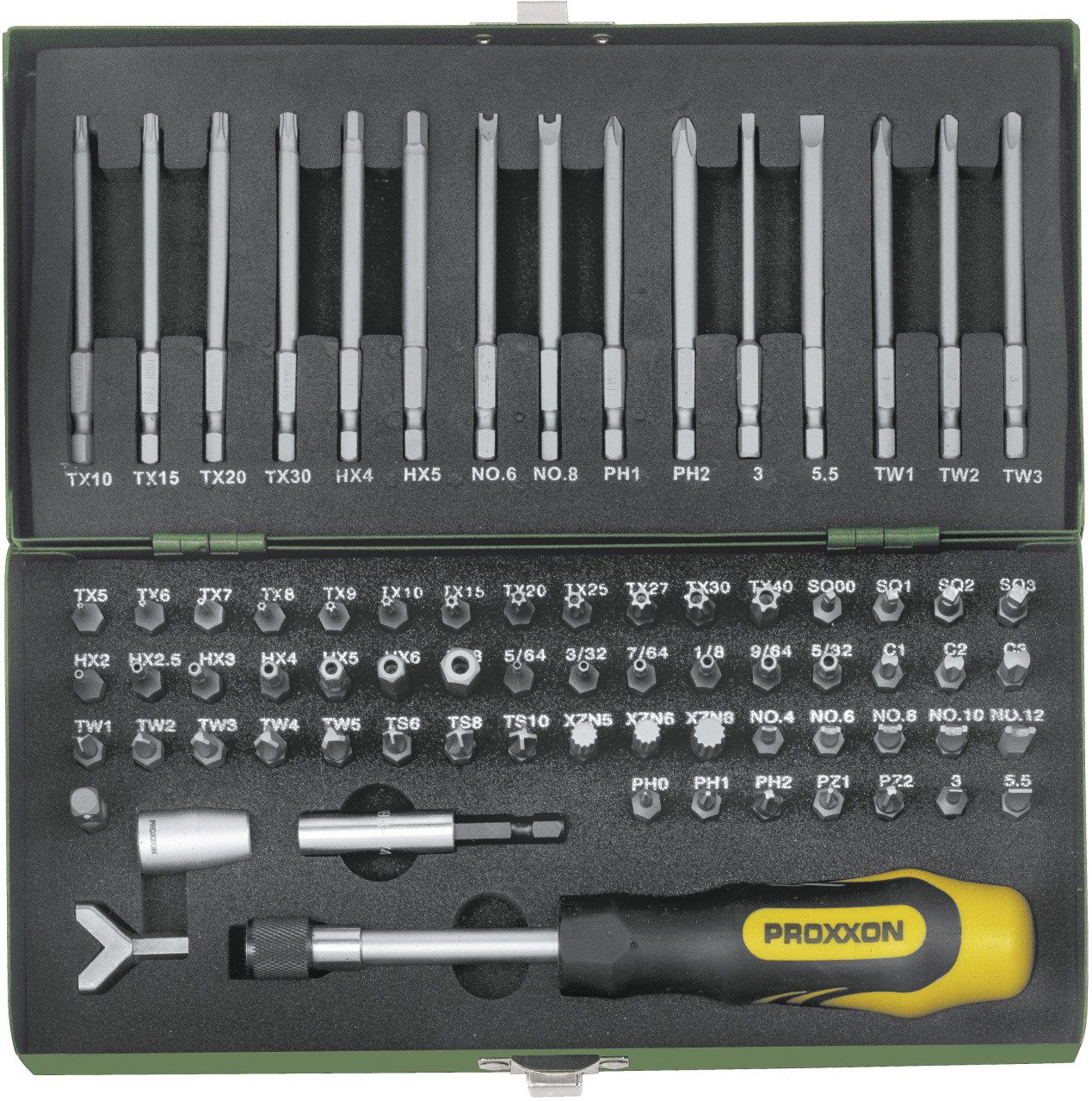 Bit-Set Proxxon Sicherheits-& Spezialbitsatz 75-teilig 1/4