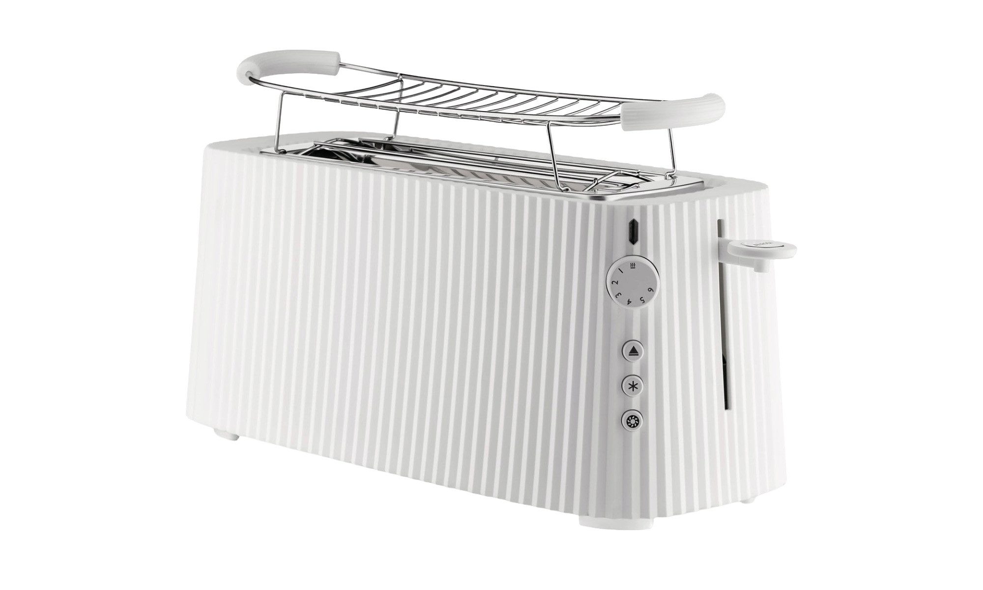 Alessi Toaster Alessi Plissé Langer Doppelfach-Toaster, 1700 W