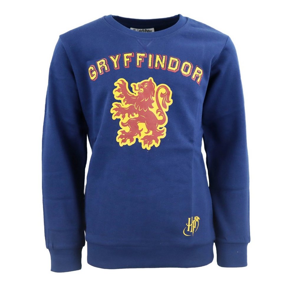 Harry Potter Rundhalspullover Harry Potter Gryffindor Kinder Jungen  Pullover Sweater Gr. 134 bis 164, 100% Baumwolle