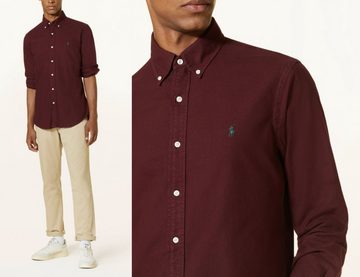 Ralph Lauren Langarmhemd POLO RALPH LAUREN Oxford Classic Fit Shirt Hemd Bordeaux Heritage Coll