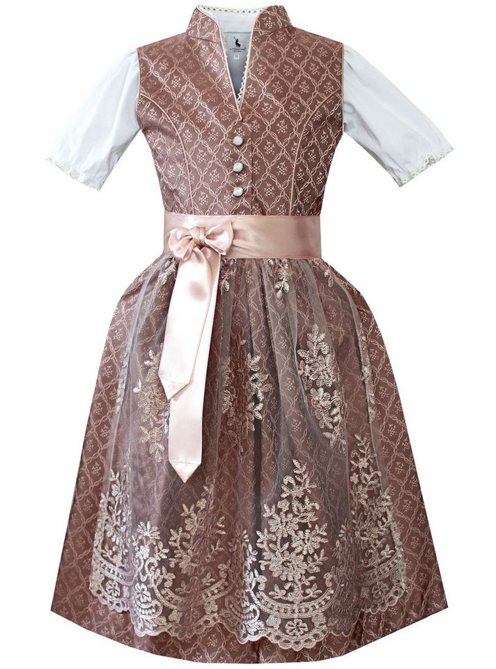 Alpenmärchen Dirndl Kinderdirndl Nova in Rosa - ALM-K954