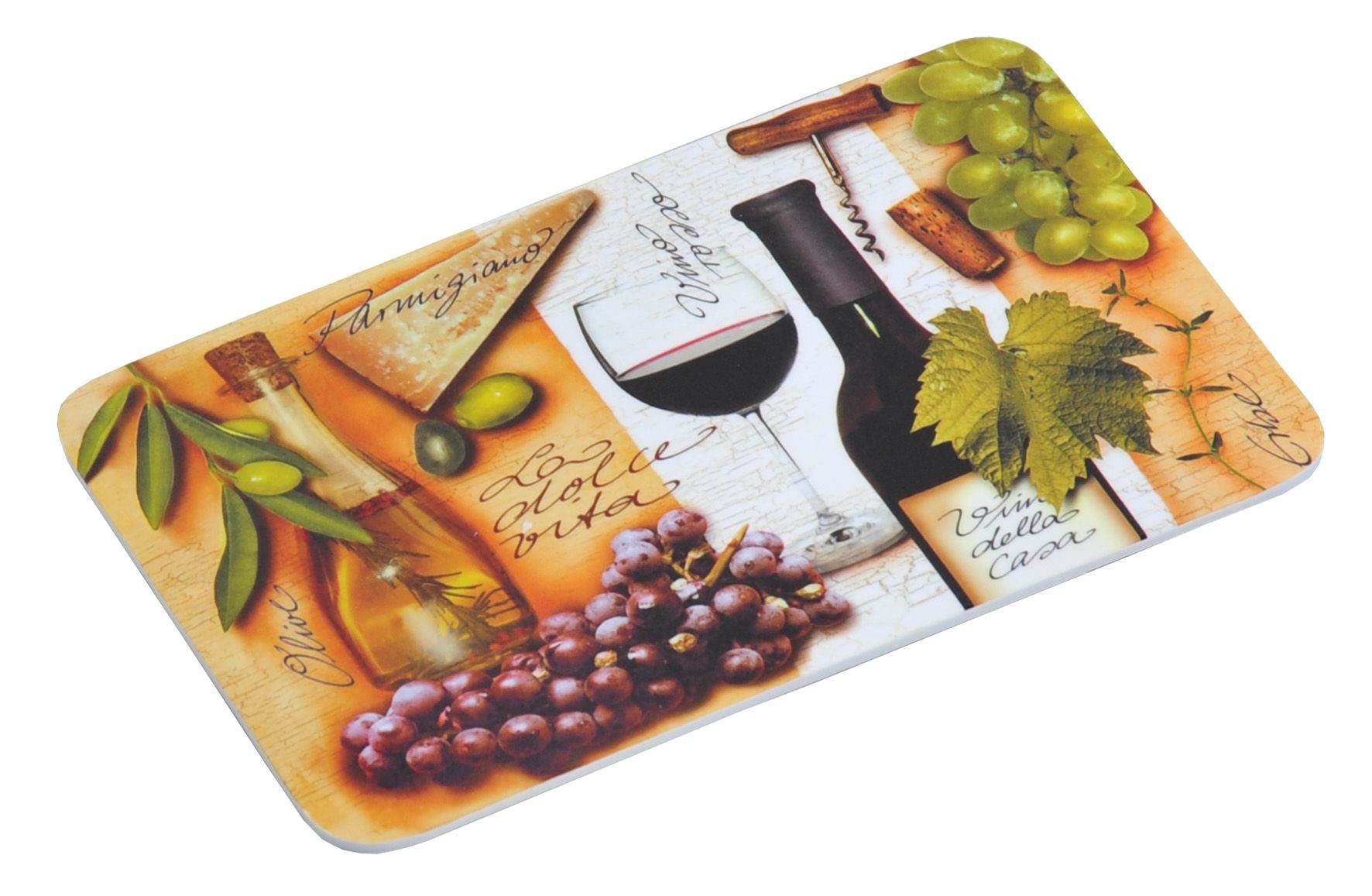 Kesper Frühstücksbrettchen 'VIEL GLÜCK' Aus Melamin – 23,5 X 14 Cm, Mit Rutschfesten Füßchen, Für Brot, Käse & Mehr