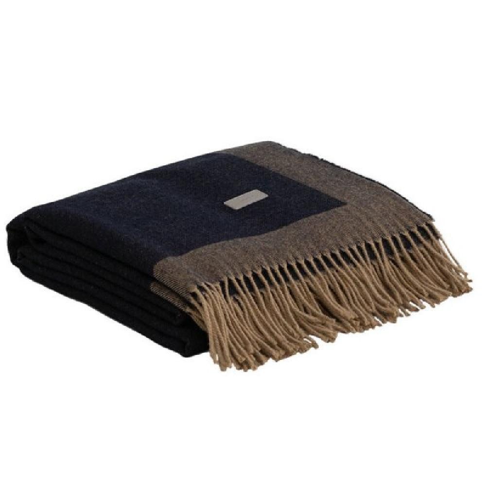 Wohndecke Gant Home Decke Wolle Monogram günstig online kaufen