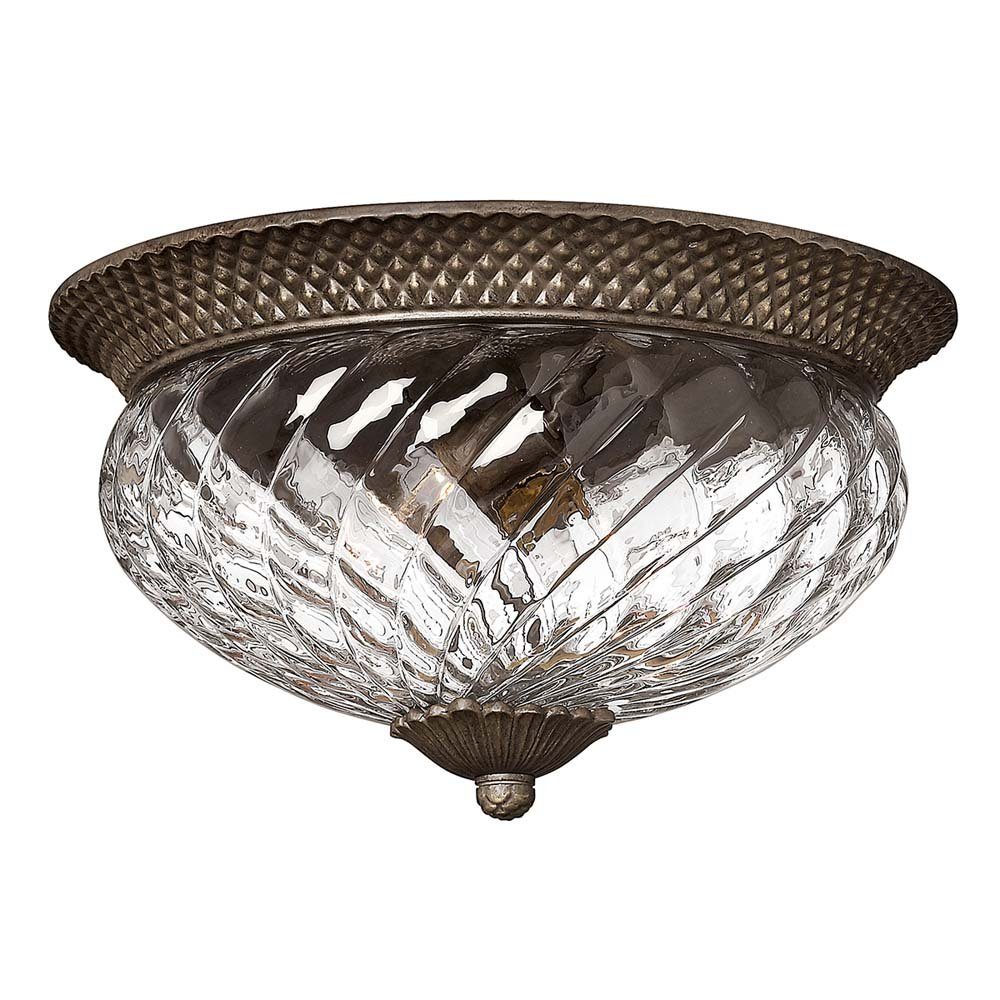 Elstead LIGHTING Deckenleuchte, Leuchtmittel nicht inklusive, Deckenleuchte Wohnzimmerleuchte Lampe Perlbronze D 40,6 cm 3 Flammig