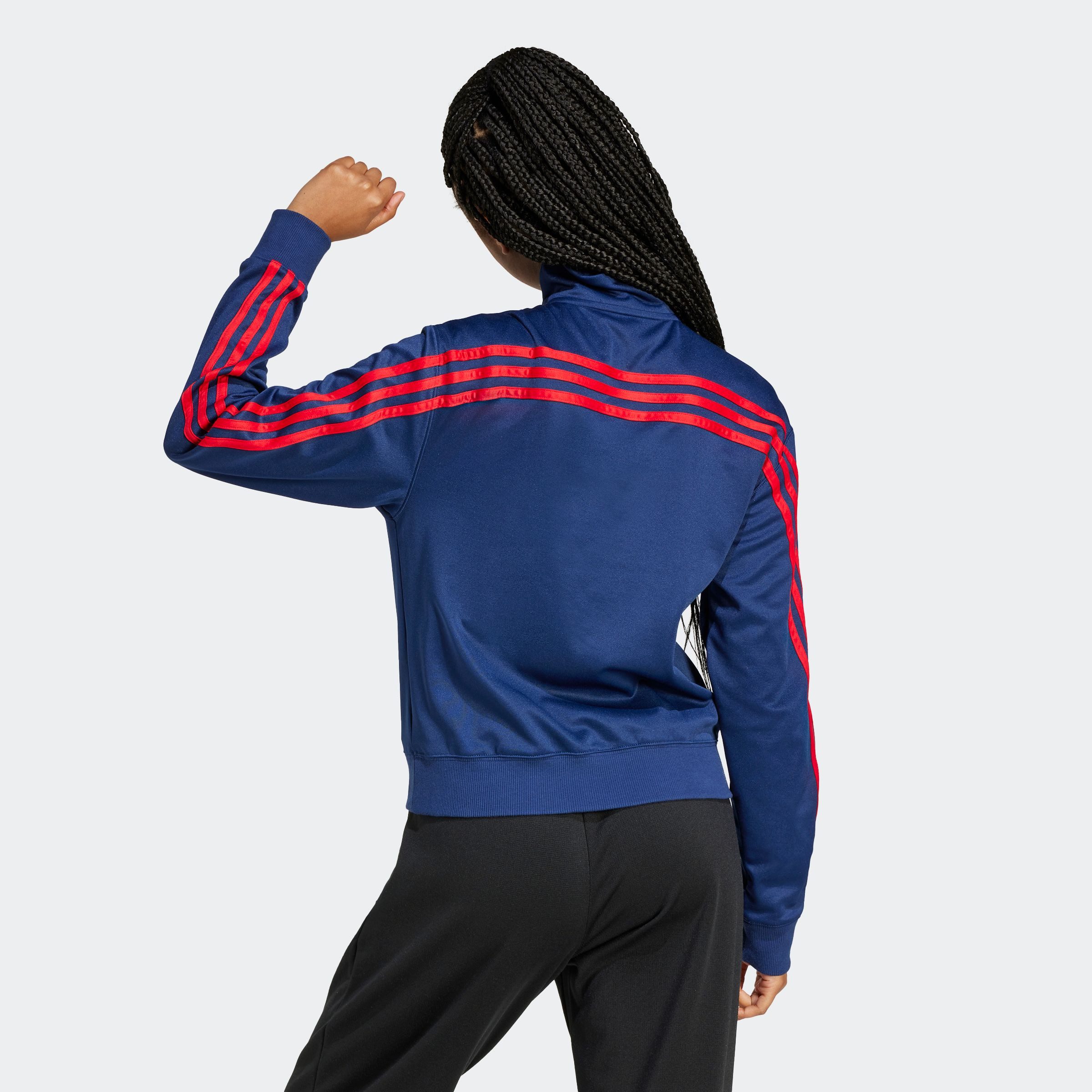 adidas Sportswear Sweatjacke ICONIC WRAPPING 3-STREIFEN SNAP TRACK
