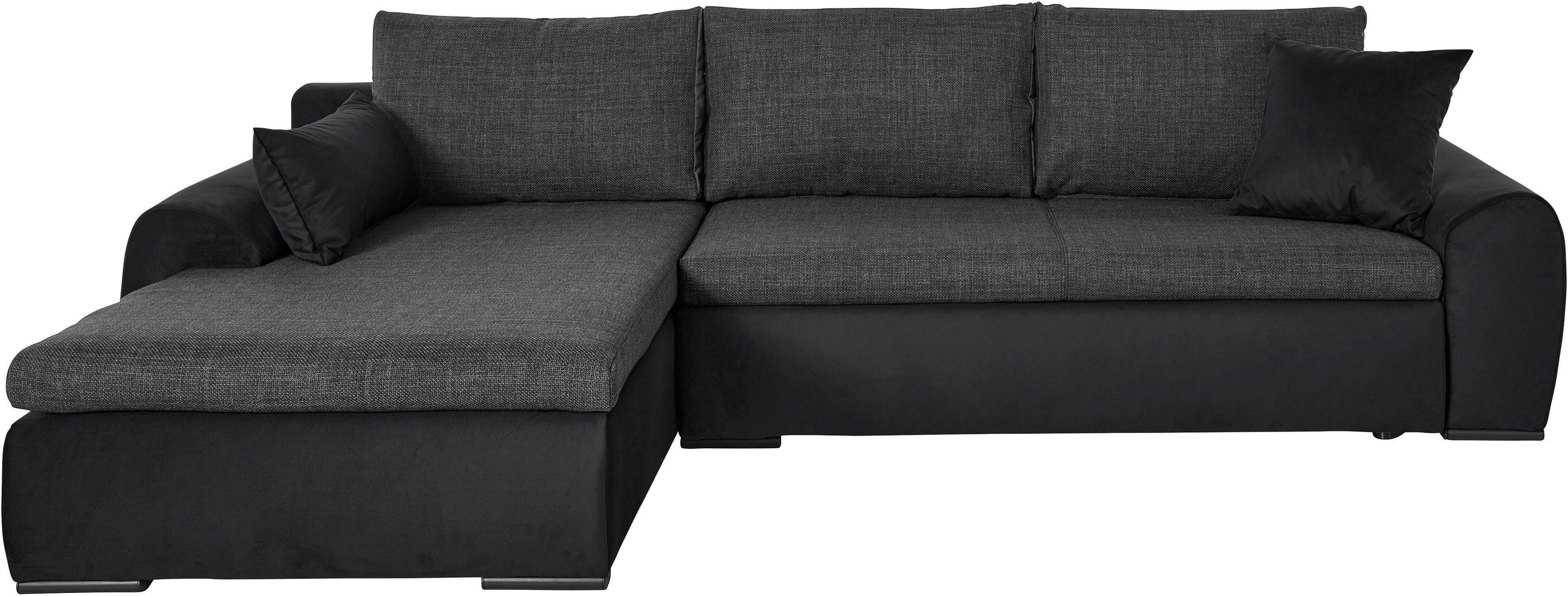 Home affaire Ecksofa Win L-Form, B: 285 cm - OTTO. Verlässliche Qualität., günstig online kaufen