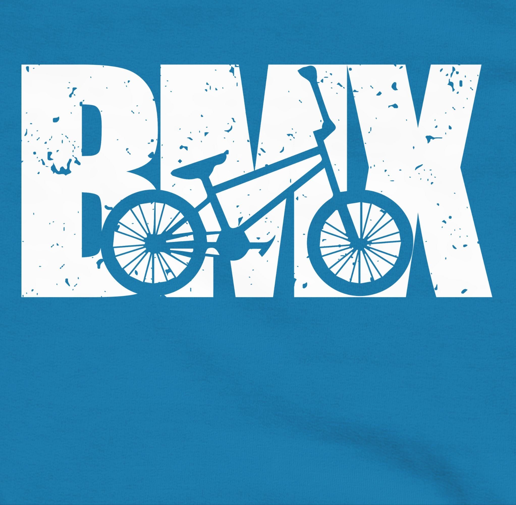 Kinder Sport Fahrrad Bmx Shirtracer Kleidung Himmelblau weiß 2 Hoodie