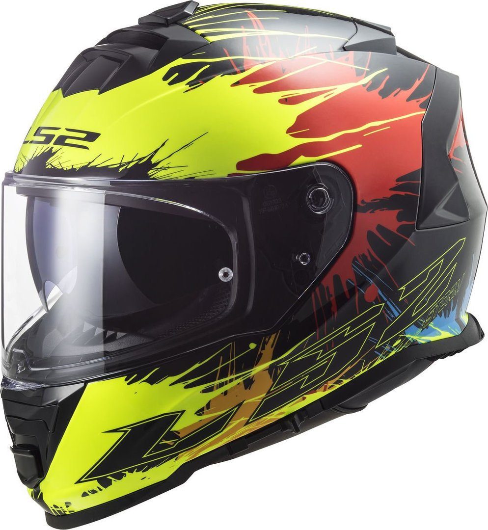 LS2 STORM II RACER Motorradhelm - Integralhelm Matt Blau Mit Sonnenvisier, ECE 22-06