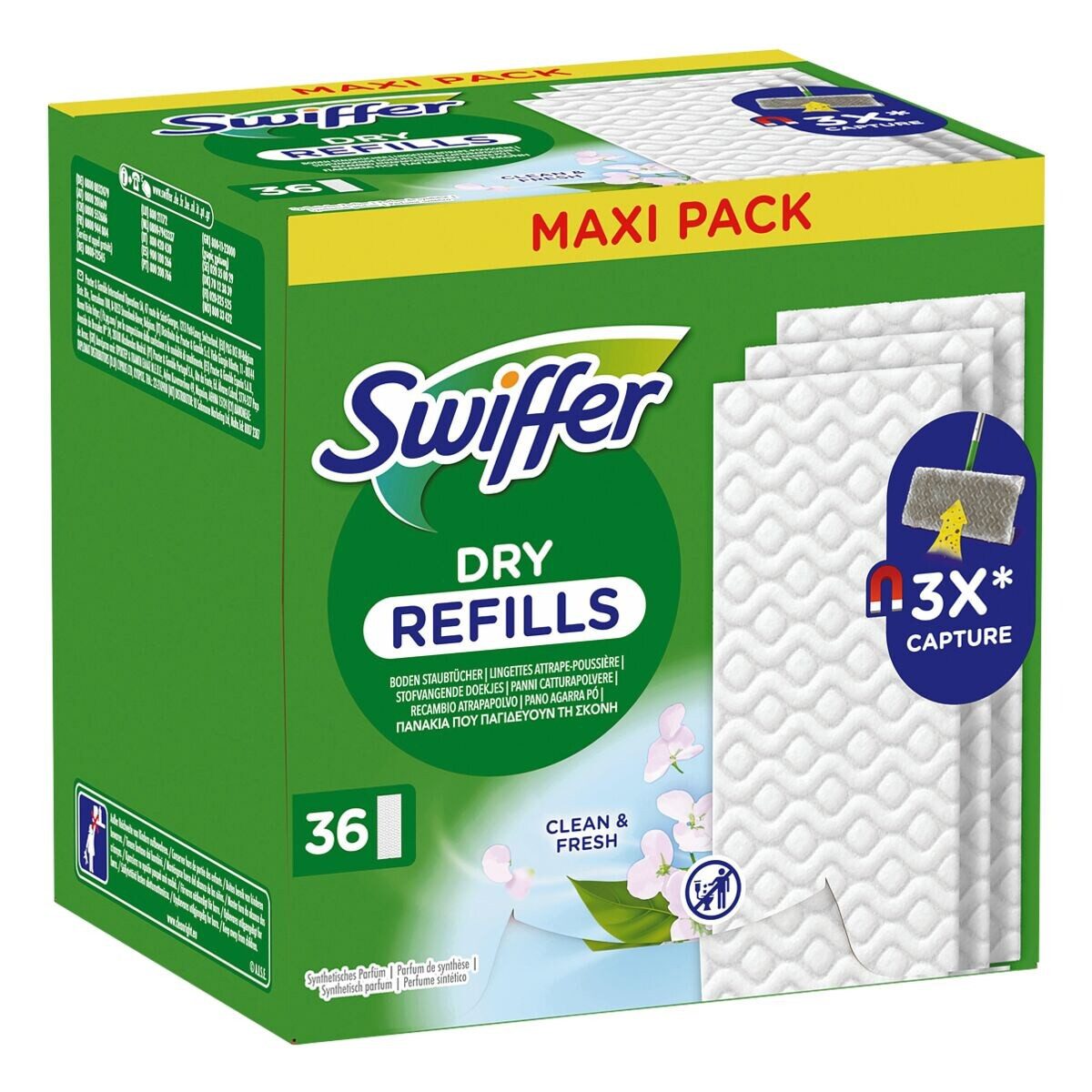 Swiffer DRY Reinigungstücher (Nachfüllpack, 36er Pack)