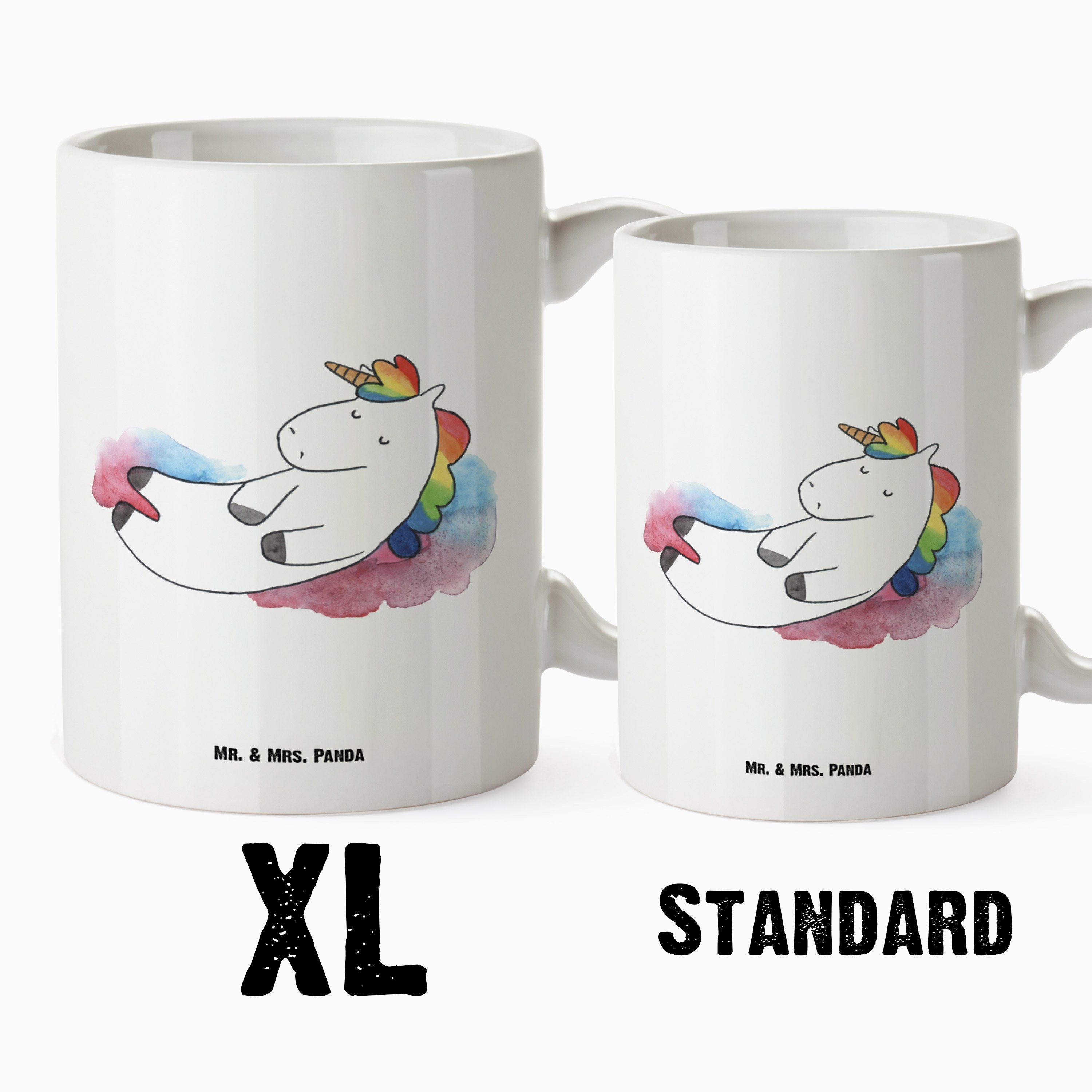 - Wolke Weiß XL Tasse Geschenk, Tasse, - 7 Einhorn Groß, Tasse Mrs. XL Panda Mr. Einhörner, & Realit, Keramik