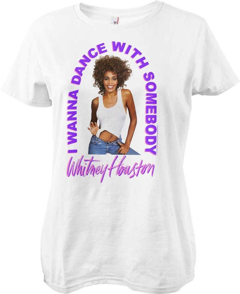 Whitney Houston T-Shirt I Wanna Dance With Somebody Girly Tee