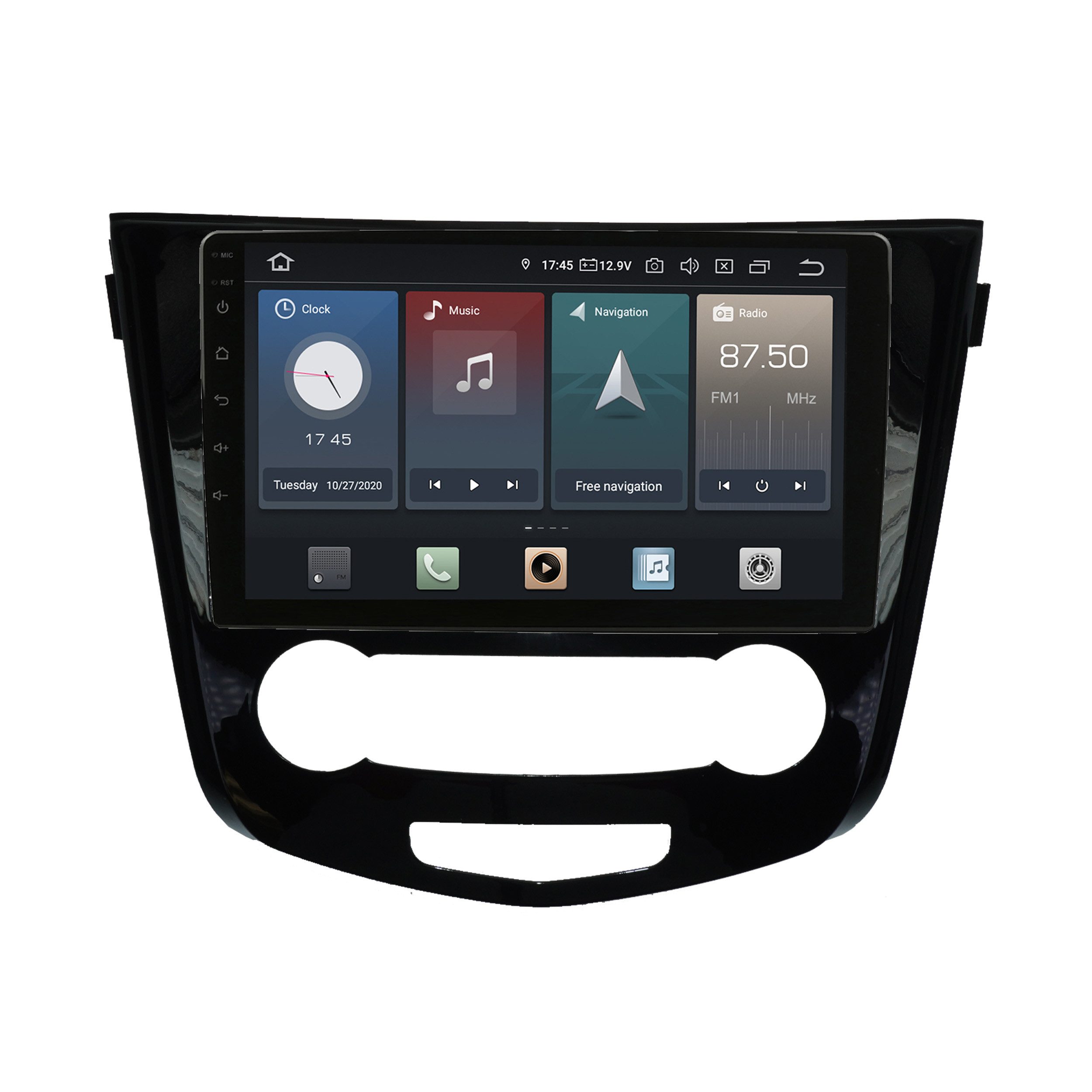 Für Nissan x-Trail Qashqai 10" Manuell Android Autoradio GPS CarPlay Einbau-Navigationsgerät