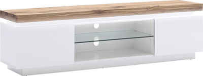 MCA furniture Lowboard Romina, mit LED Beleuchtung weiß dimmbar, inkl. Fernbedienung