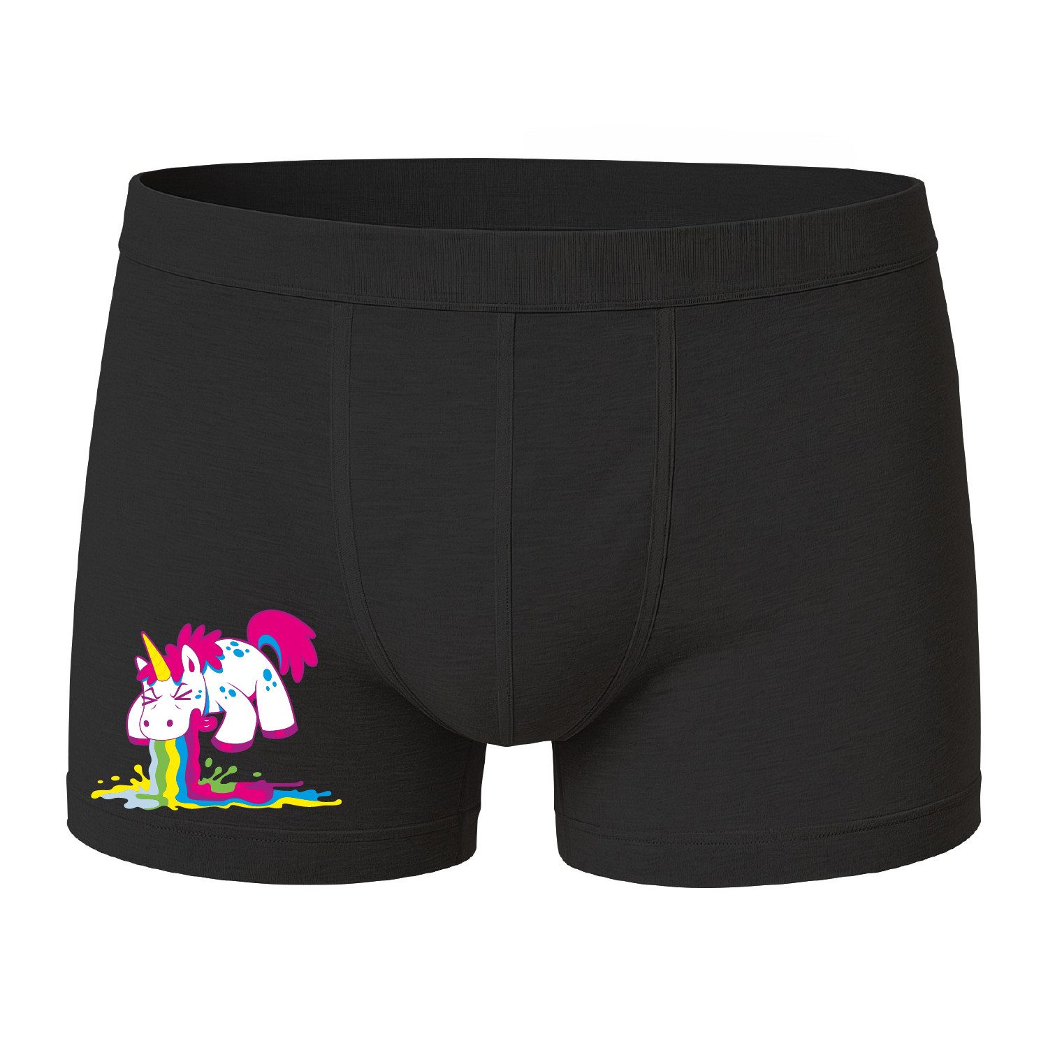 deinshirt Boxershorts Boxershorts kotzendes Regenbogen Einhorn günstig online kaufen