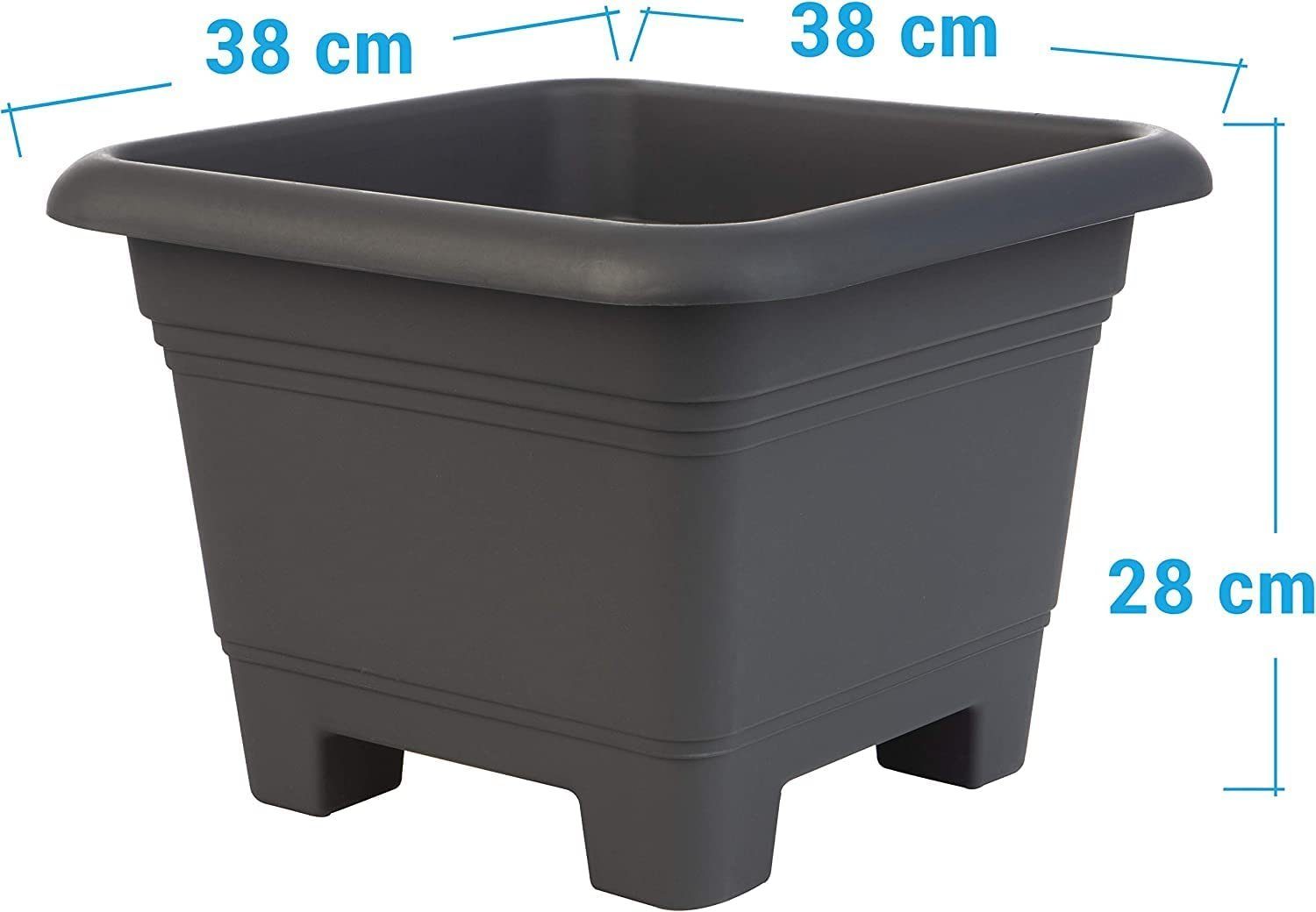 Centi Pflanzkübel Blumentopf Gross Draussen eckig, günstig online kaufen