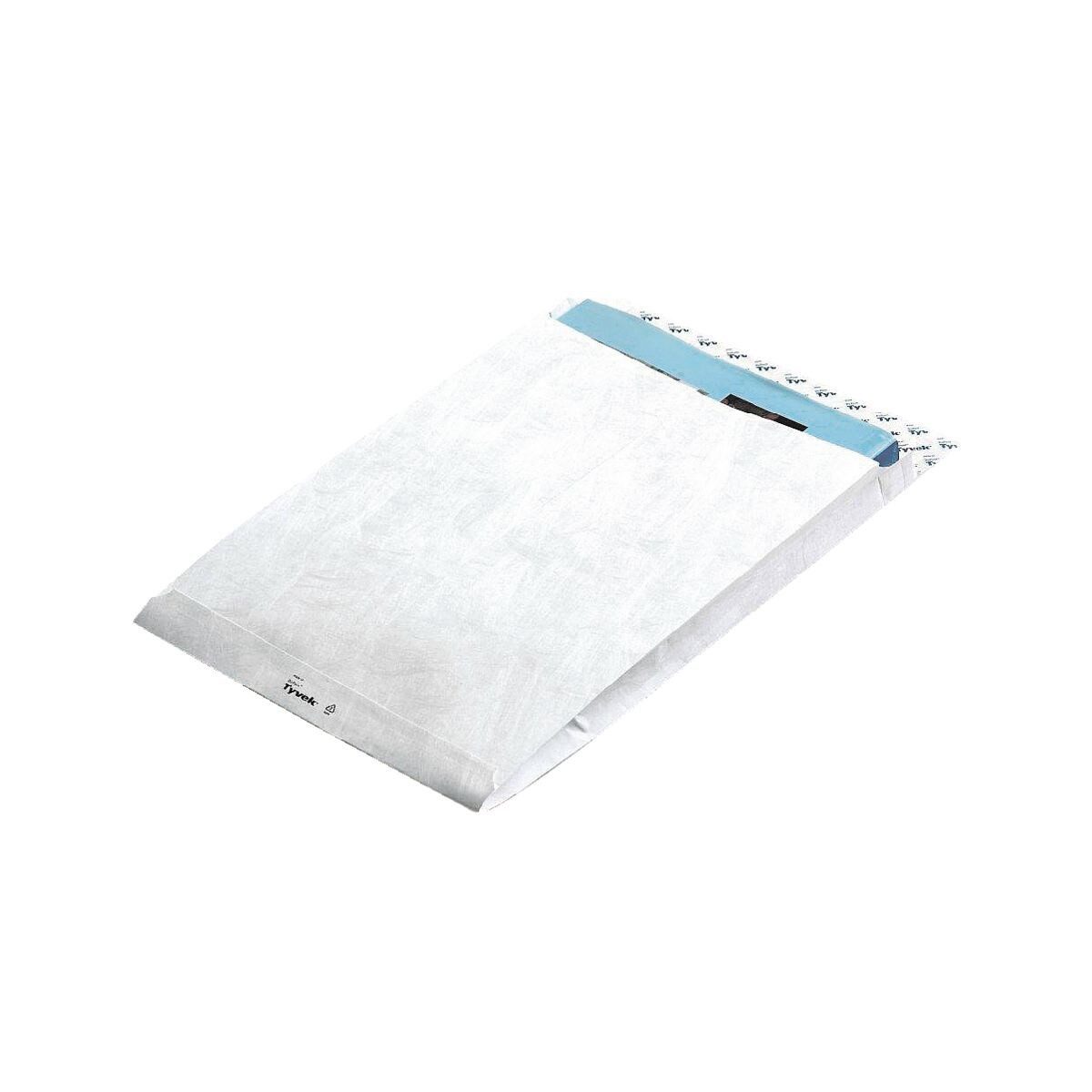 TYVEK Versandtasche, E4, ohne Fenster, 50 mm Seitenfalte, haftklebend