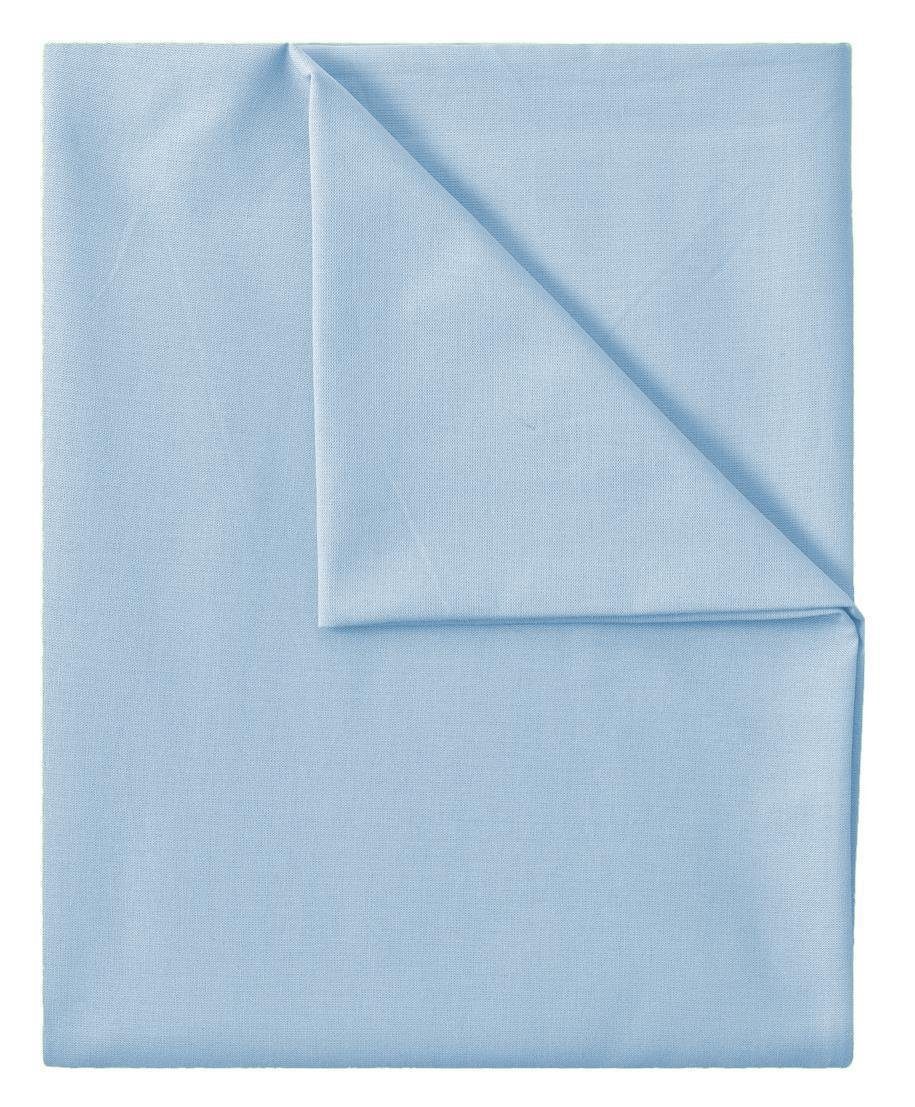 NatureMark Bettlaken klassisches Betttuch Haustuch, 100% Baumwolle, Gummizug: ohne, (1 Stück), Laken Haustuch, viele Größen und Farben, 180x275 cm, Hell blau – Bild 3 von 5