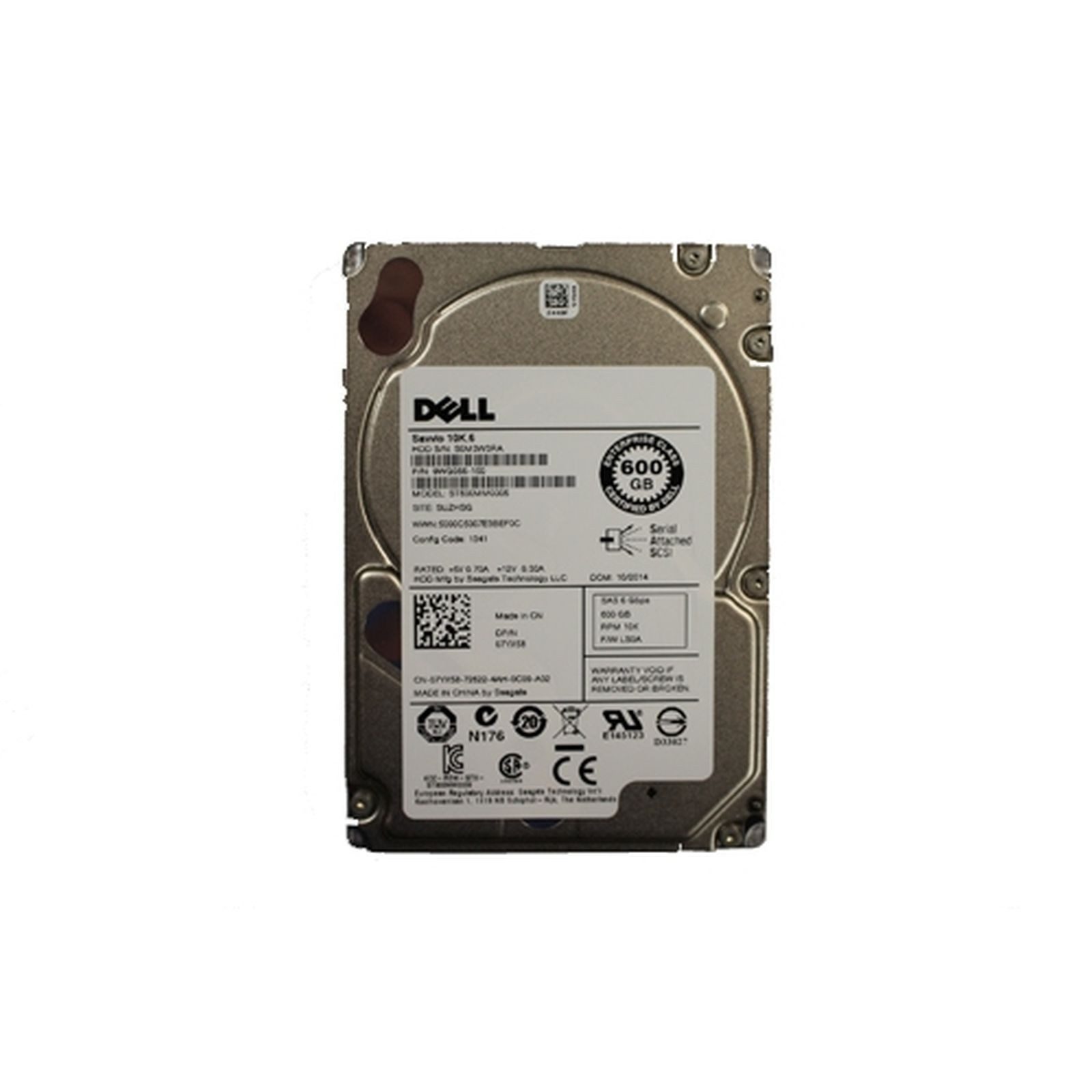 Dell Festplatte - 600 GB - 2.5" (6.4 cm) - SAS 6Gb/s Gaming-Festplatte