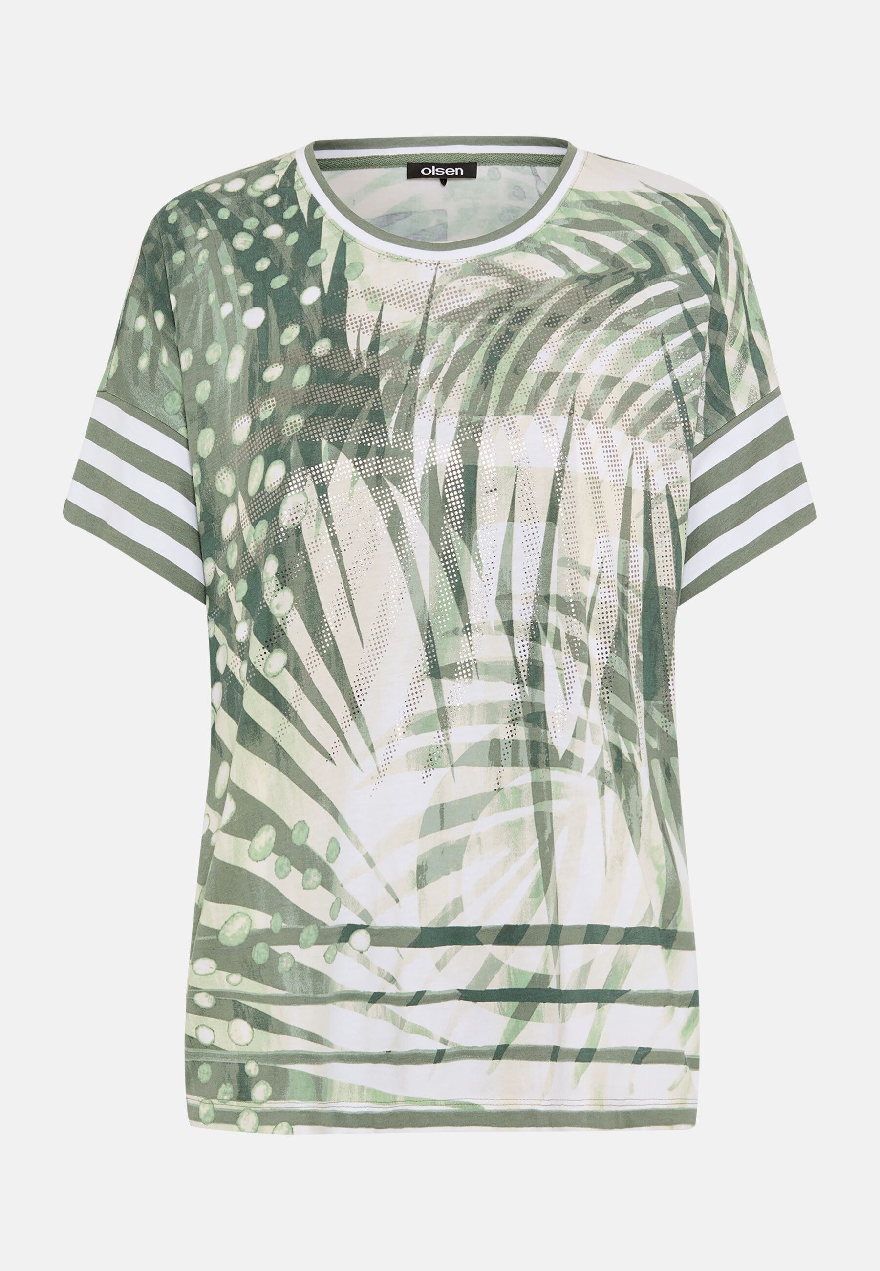 Olsen T-Shirt Shirt mit Panneaux-Dessin