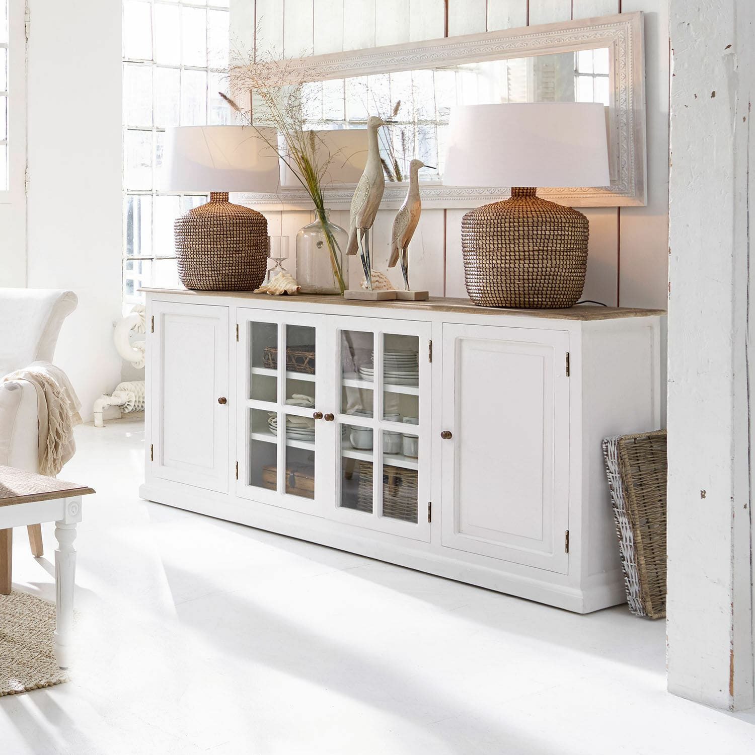 Mirabeau Kommode Kommode Kostan weiß/braun