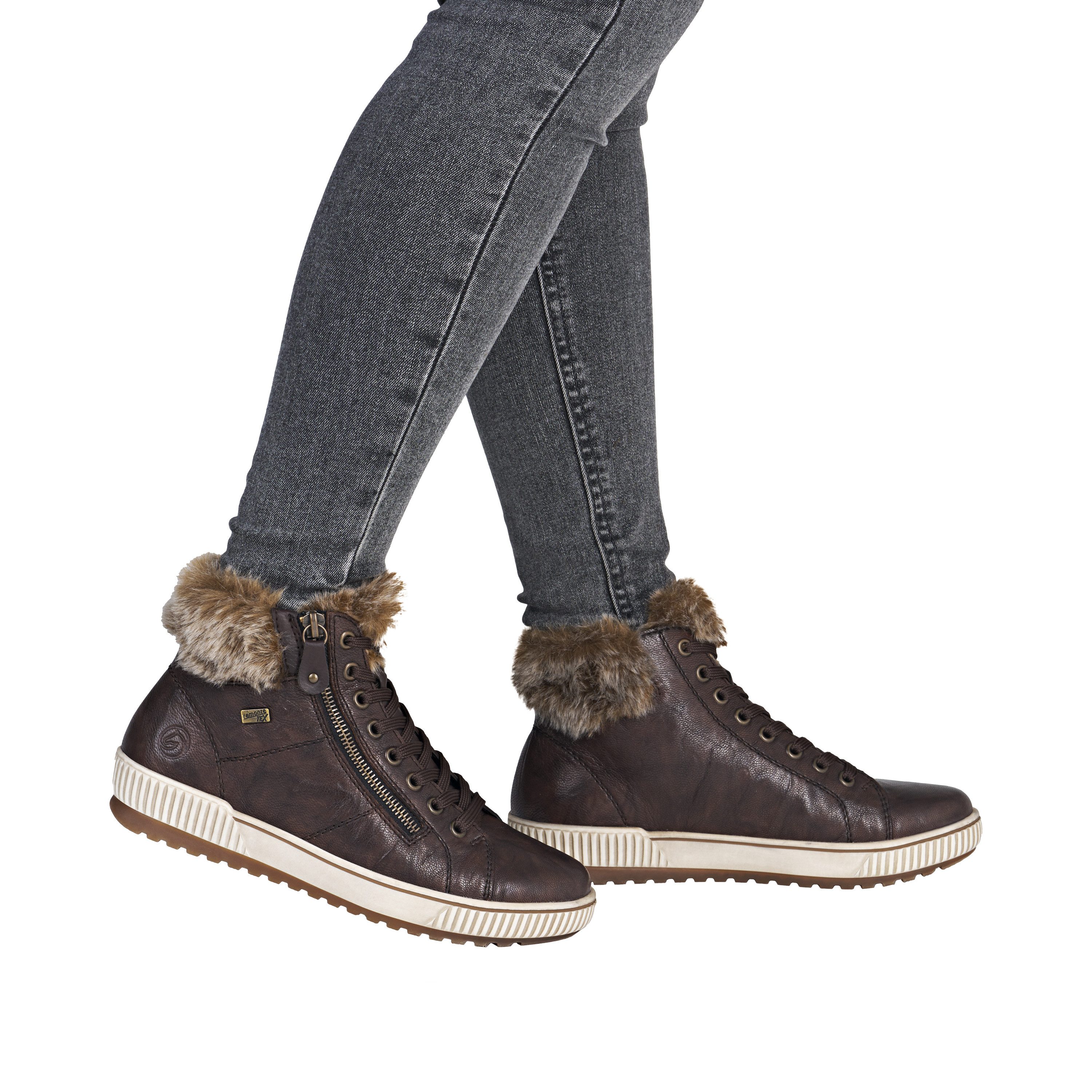 Remonte Winterboots, Plateau, Outdoorschuh Schnürboots mit wasserabweisender TEX-Membran