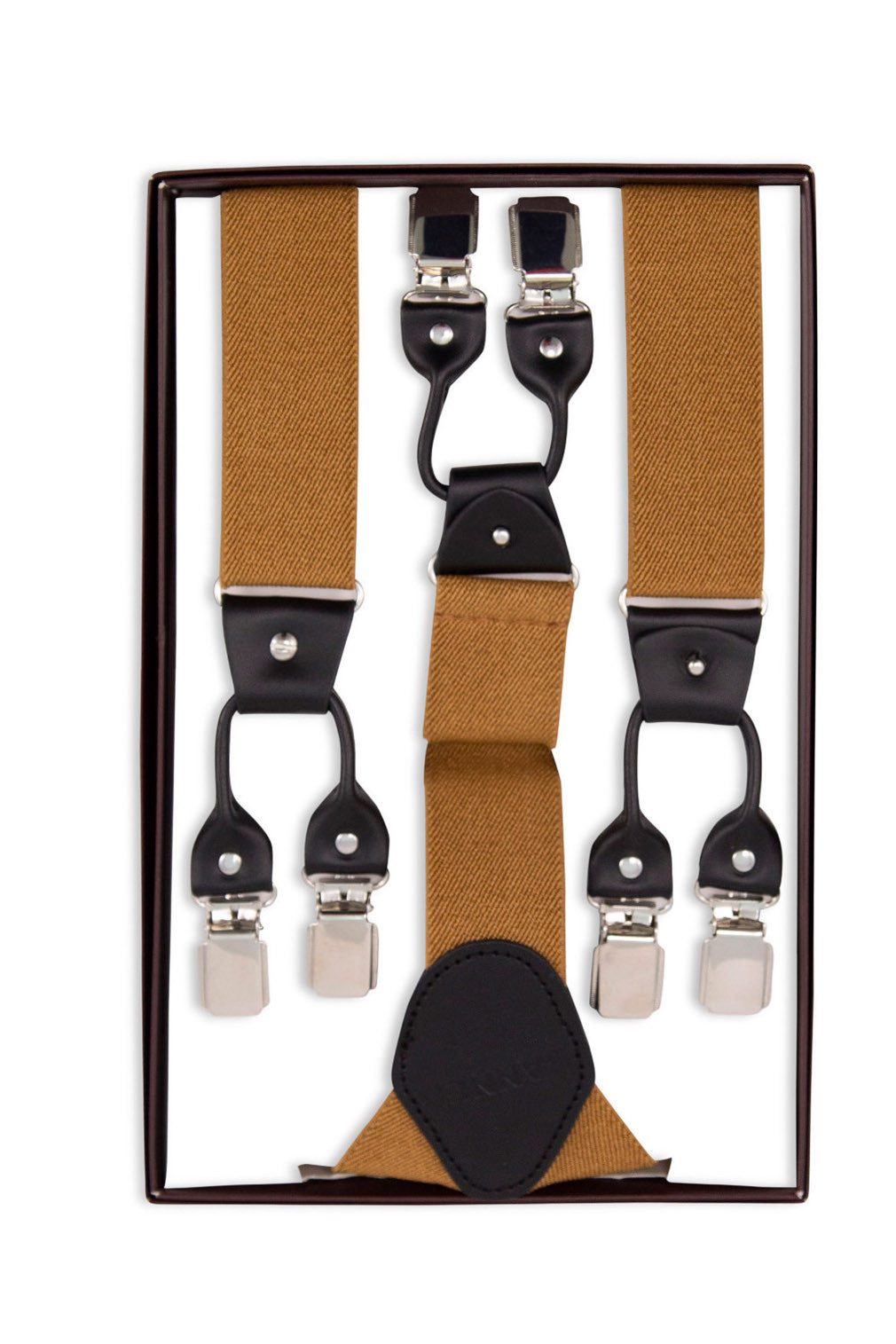 Banned Hosenträger Rockabilly Braces Braun Vintage günstig online kaufen