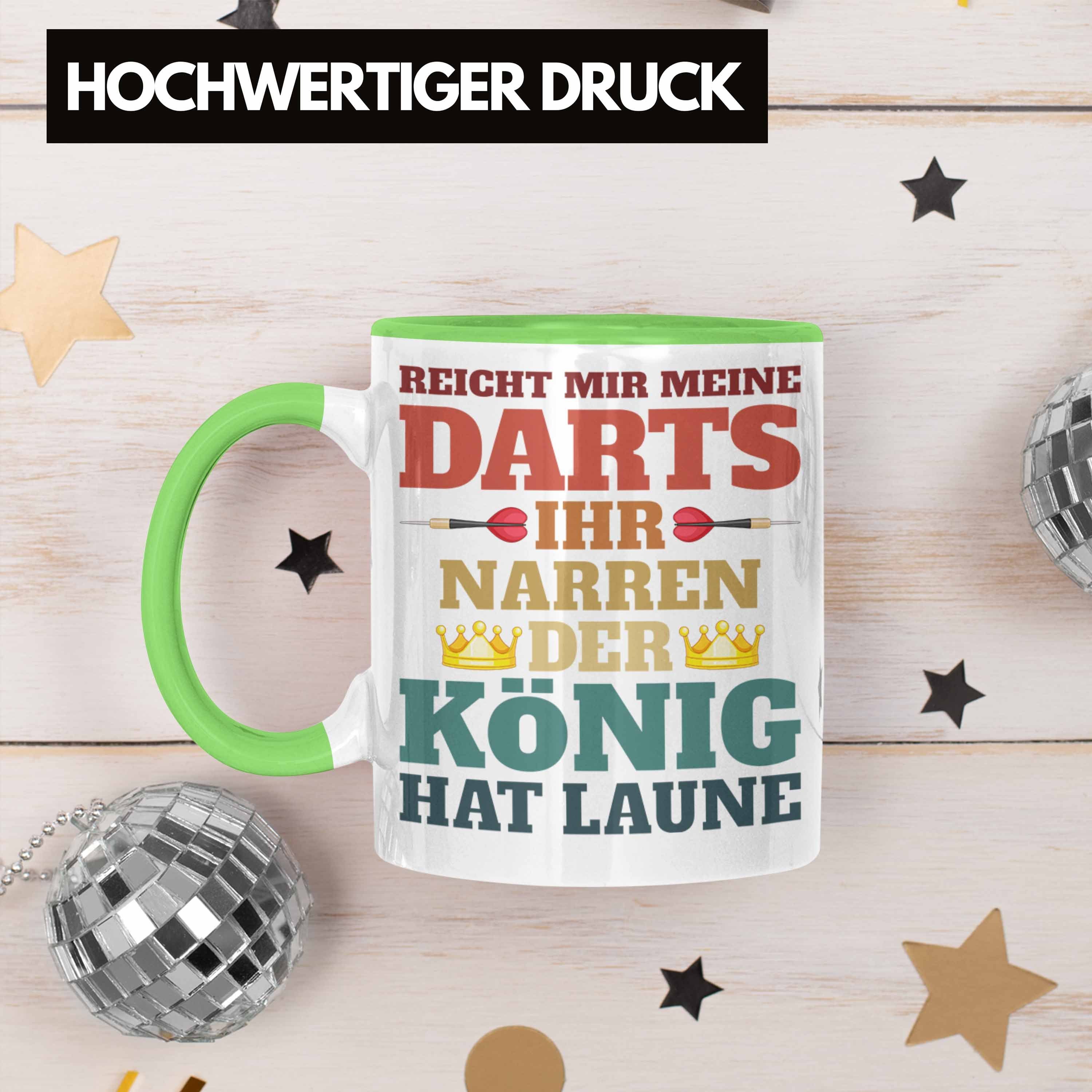 Trendation Grün Trendation - Dartpfeil Dart Geschenkidee Darts Meine Reicht Dart-Spieler Spruch Tasse Mir Tasse Männer