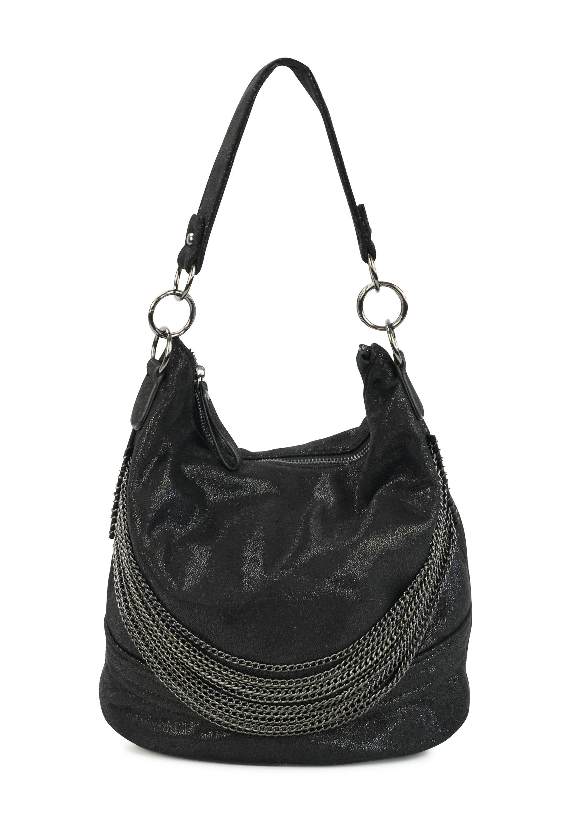 Harpa Schultertasche Cher, aus changierendem Material, mit Ketten-Verzierun günstig online kaufen