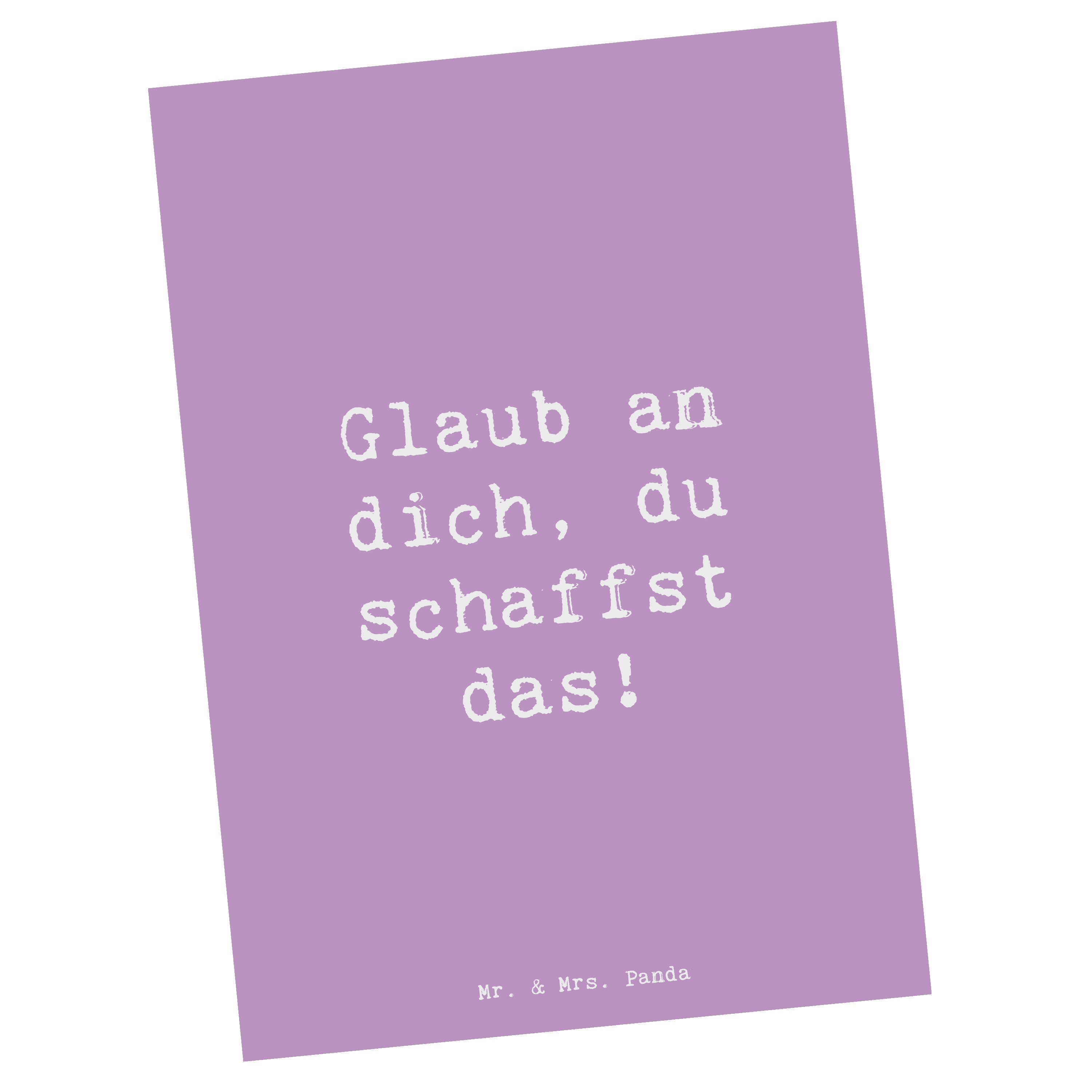 Postkarte Schulanfang Glaube - Lavendeltraum - Geschenk, Ermutigung, Selbstvert