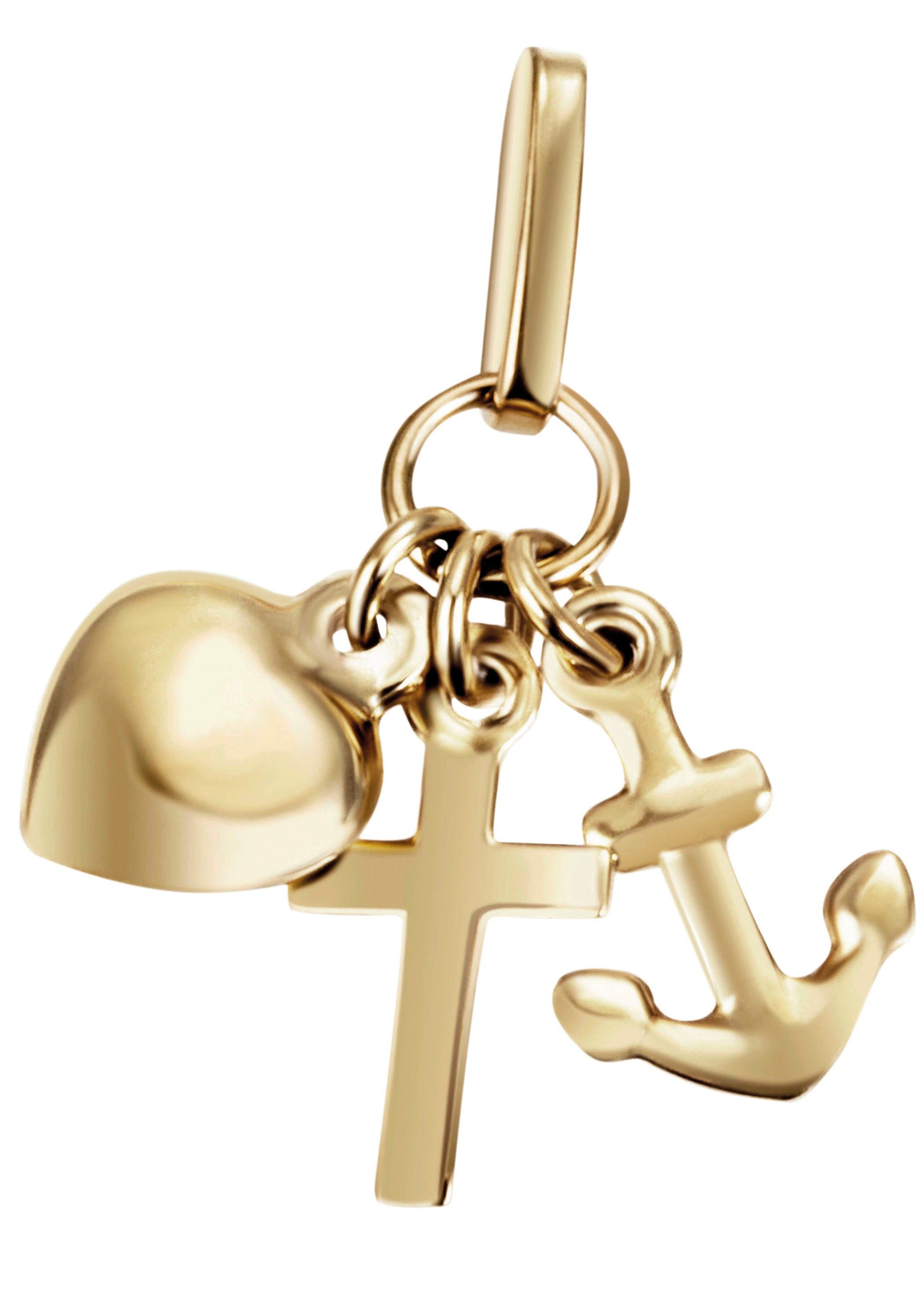 Firetti Kettenanhänger Schmuck Geschenk Gold 375 Halsschmuck Anhänger Halskette LIEBE